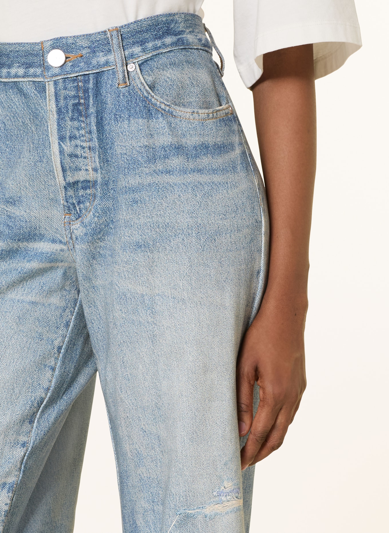 ALLSAINTS KAI TERRY jeans-look pants: 10118 ILLUSION INDIGO