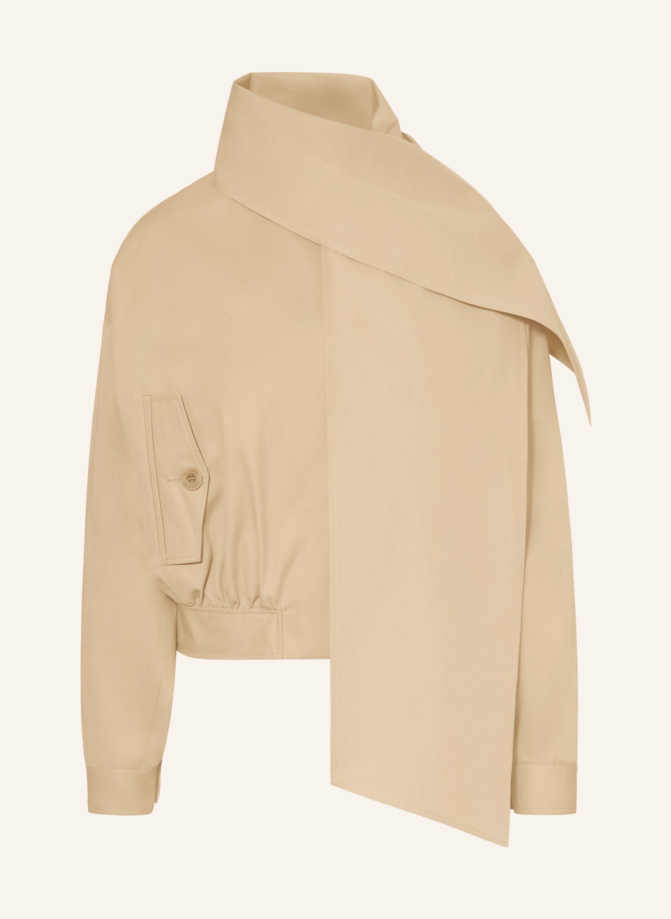 CLAUDIE PIERLOT Blouson VALLY mit Schal: BEIGE
