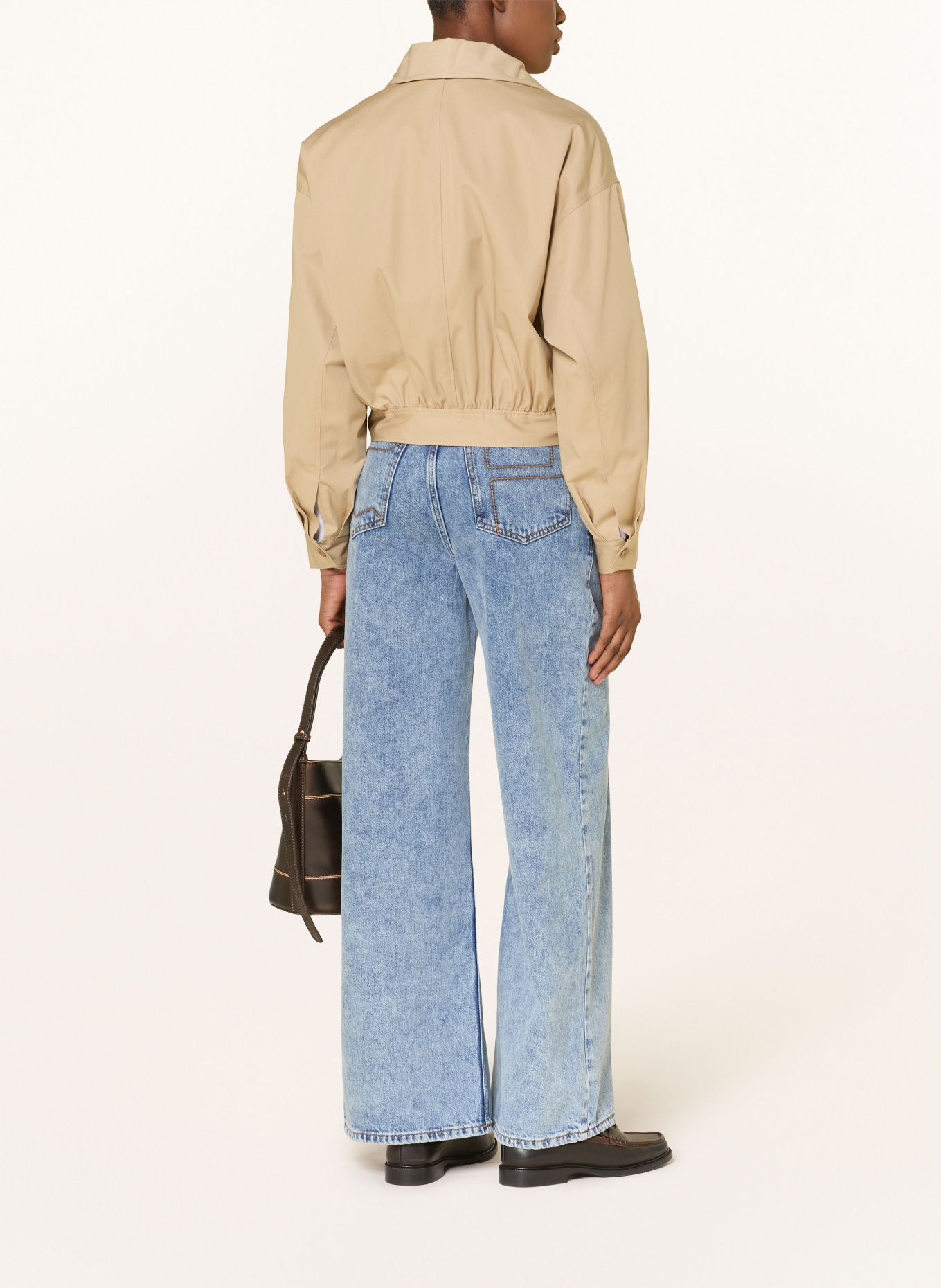 CLAUDIE PIERLOT Blouson VALLY mit Schal: BEIGE