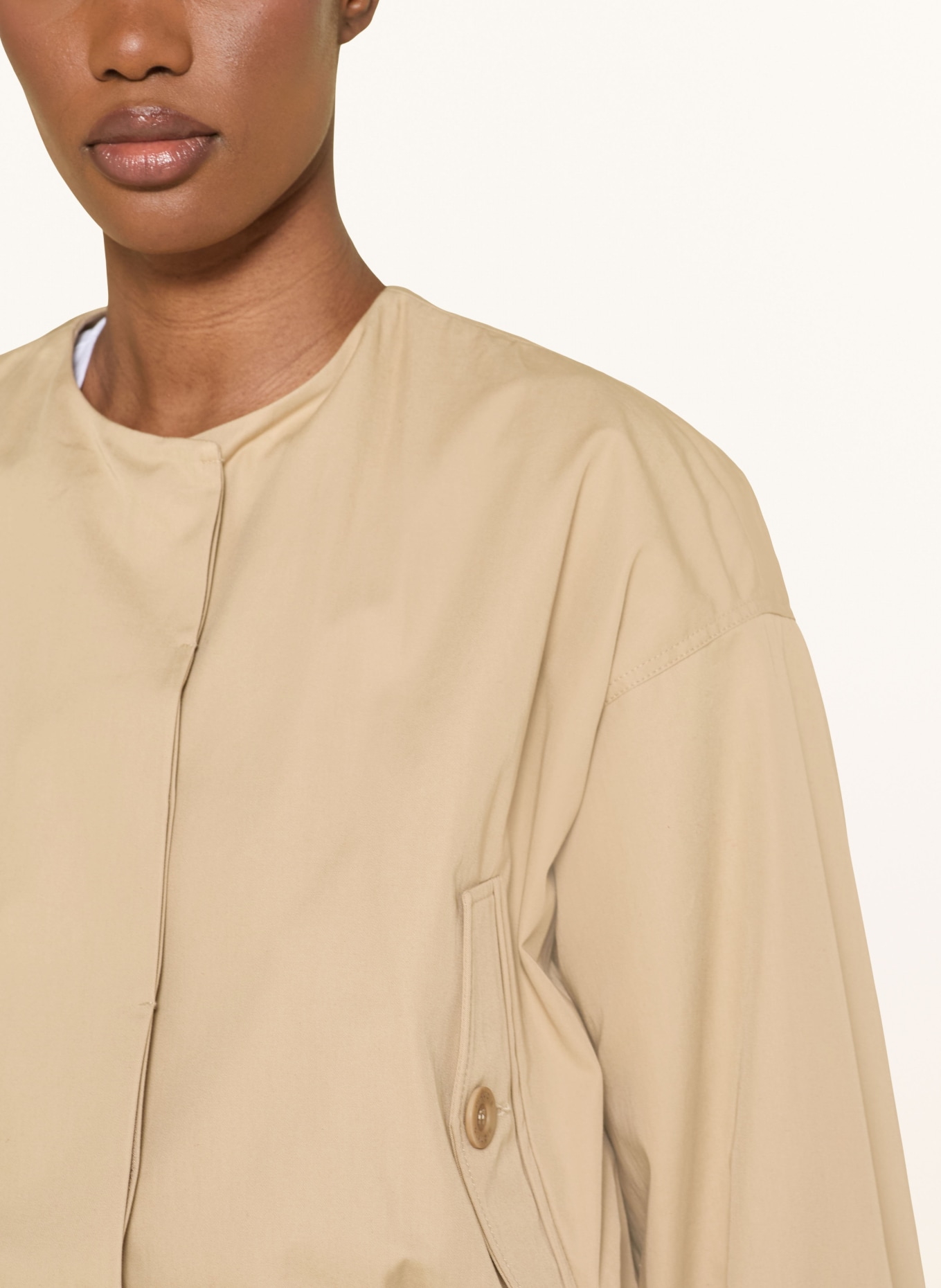 CLAUDIE PIERLOT Blouson VALLY mit Schal: BEIGE