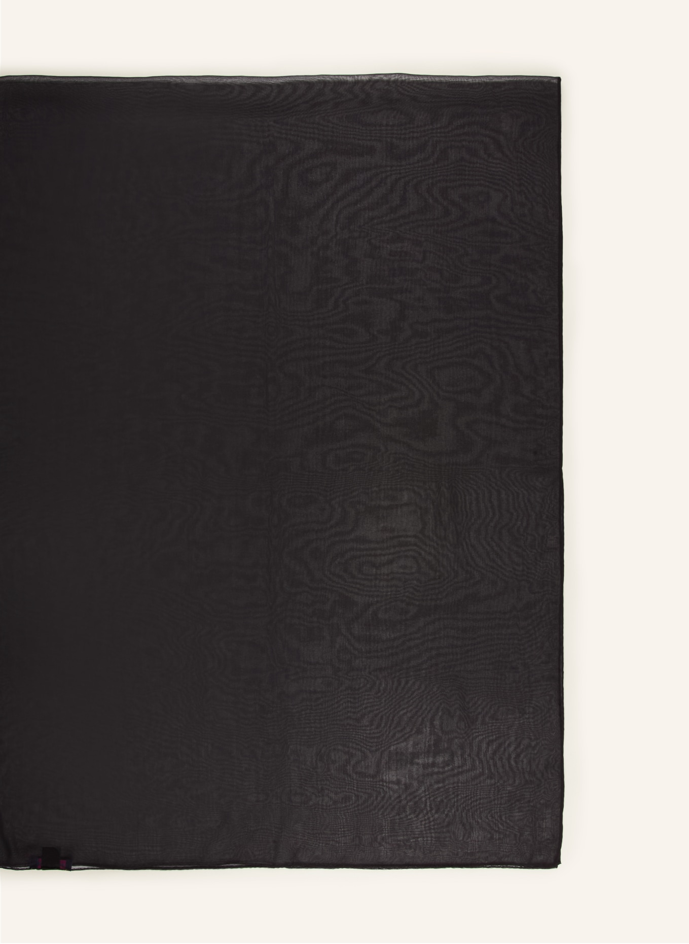 Barbieri jedwabny szalik: CZARNY