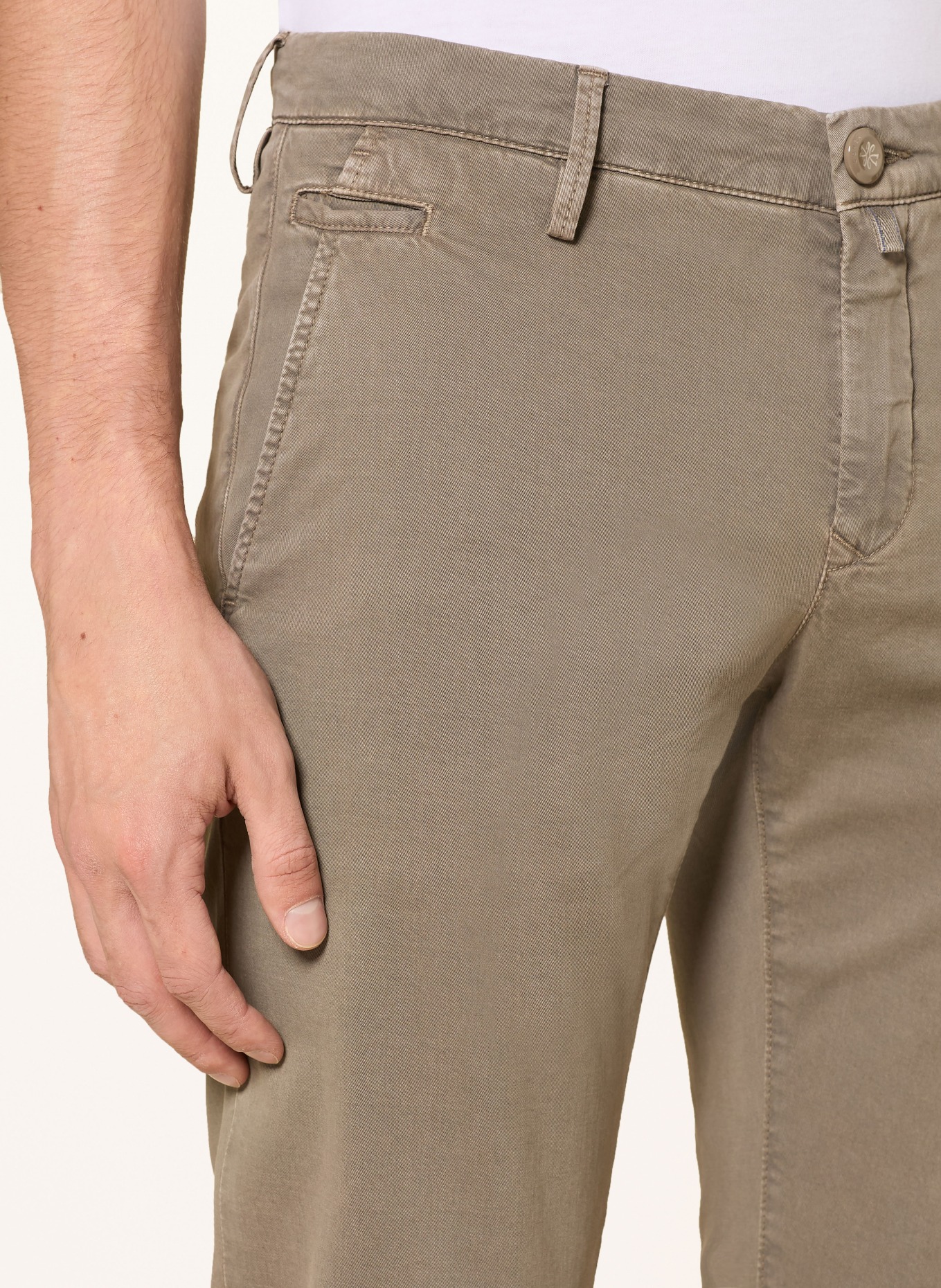 JACOB COHEN Chino kalhoty BOBBY Slim Fit: ČERNOŠEDÁ