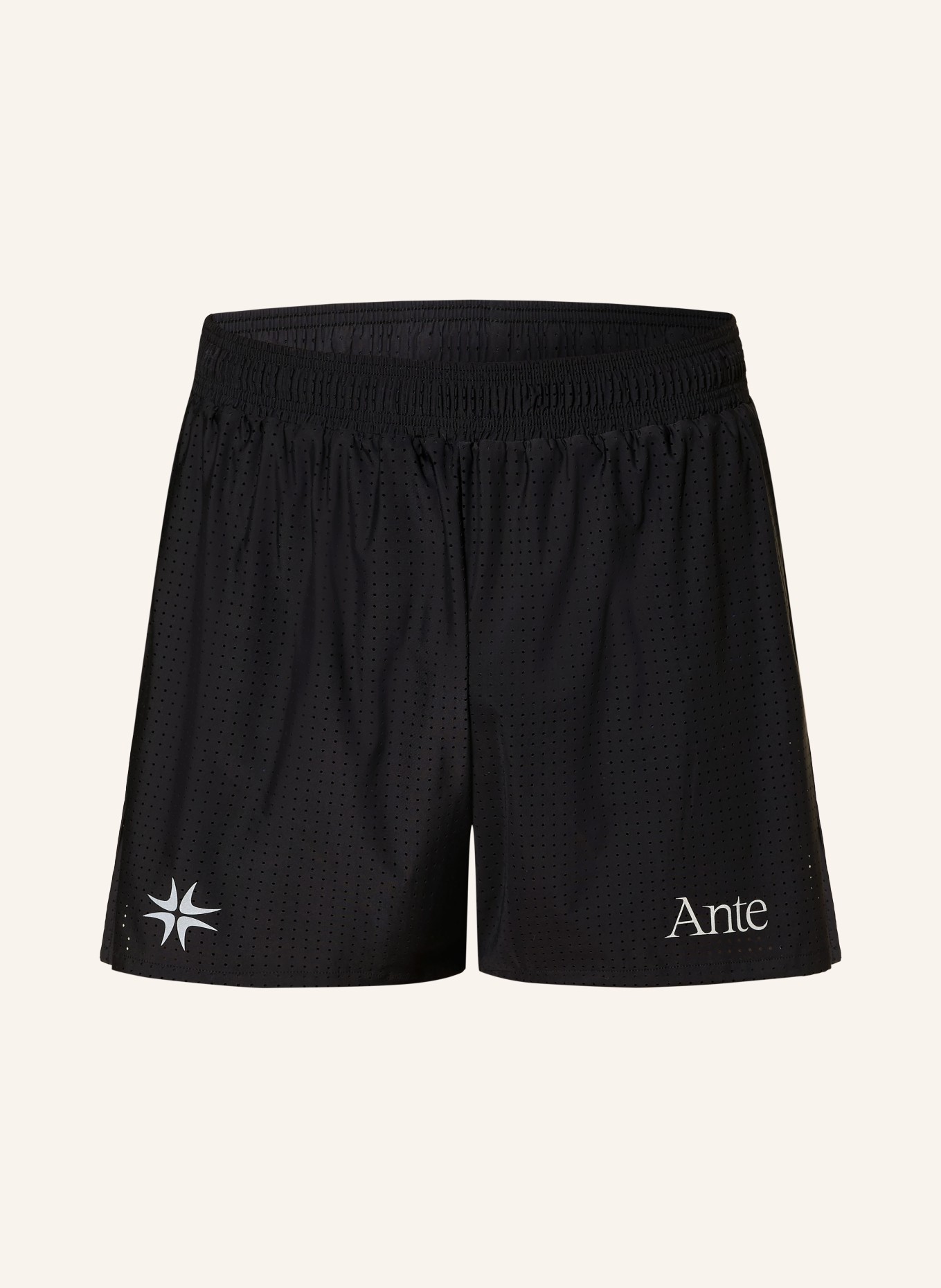 Ante 2-in-1-Laufshorts ELITE: SCHWARZ