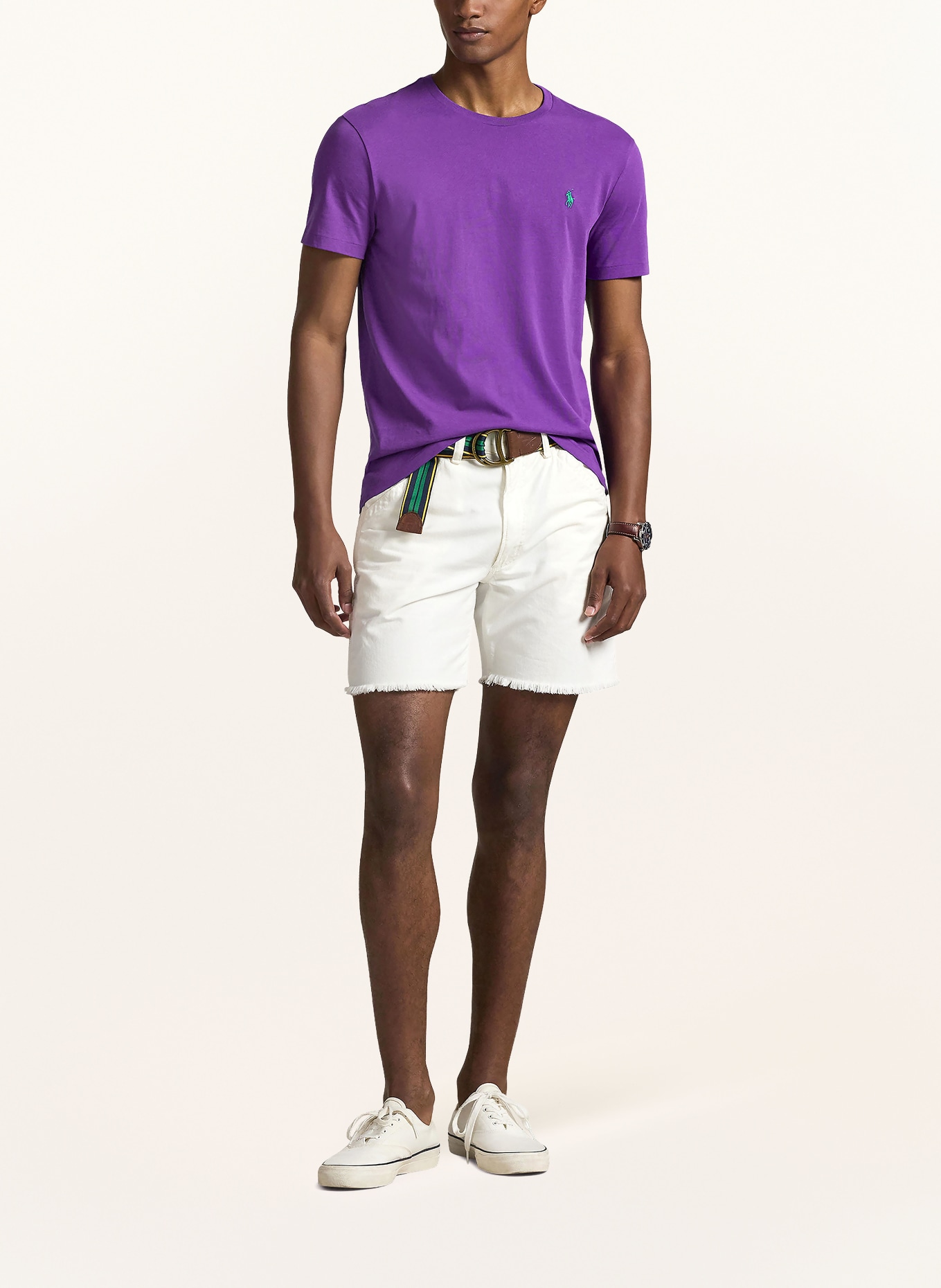 POLO RALPH LAUREN Tričko: FIALOVÁ / ZELENÁ