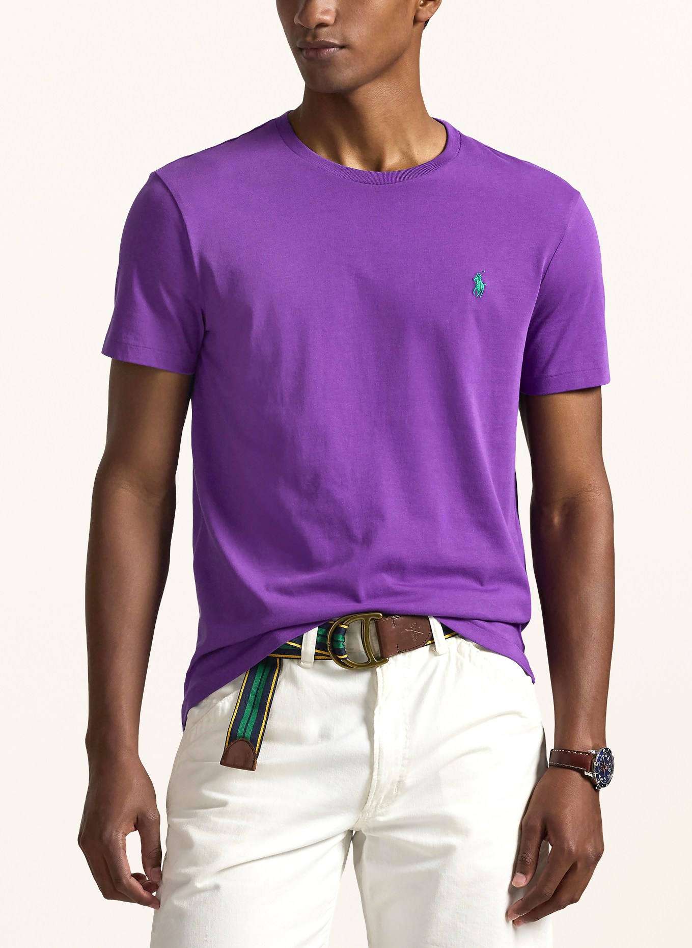 POLO RALPH LAUREN Tričko: FIALOVÁ / ZELENÁ