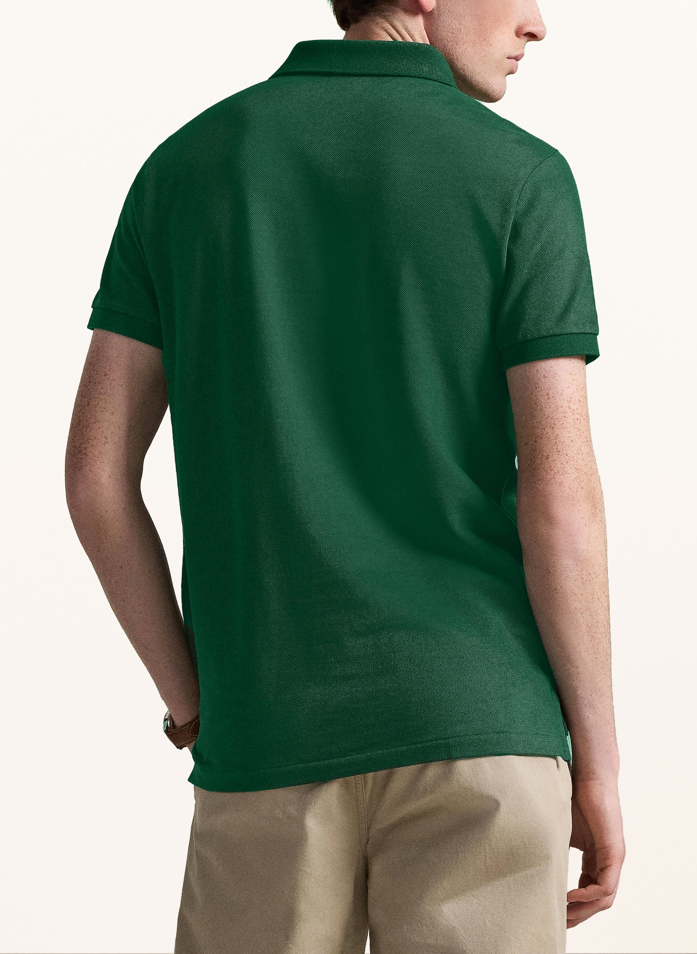 POLO RALPH LAUREN Piqué-Poloshirt Custom Slim Fit: GRÜN