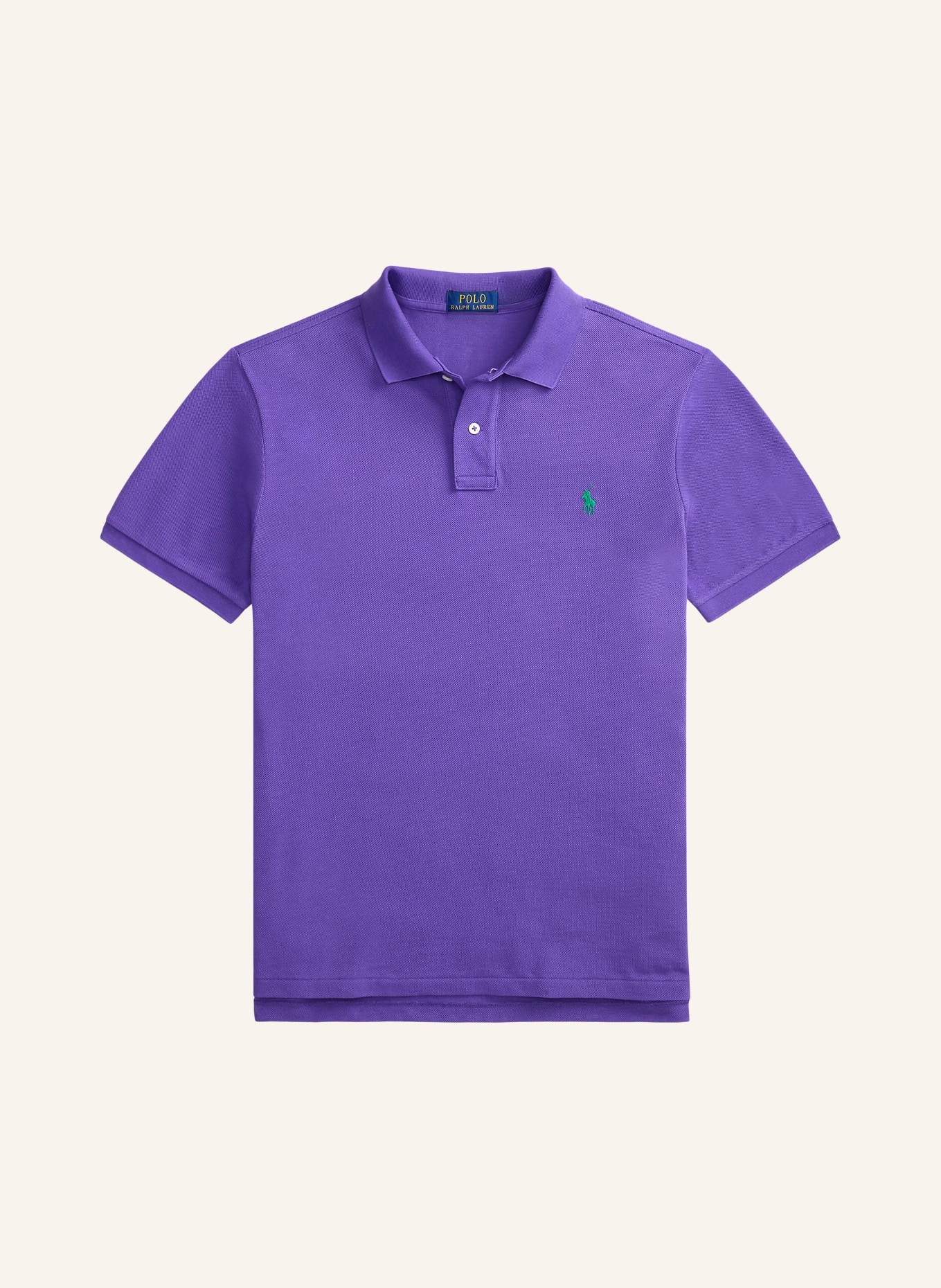 POLO RALPH LAUREN Piqué-Poloshirt Custom Slim Fit: LILA