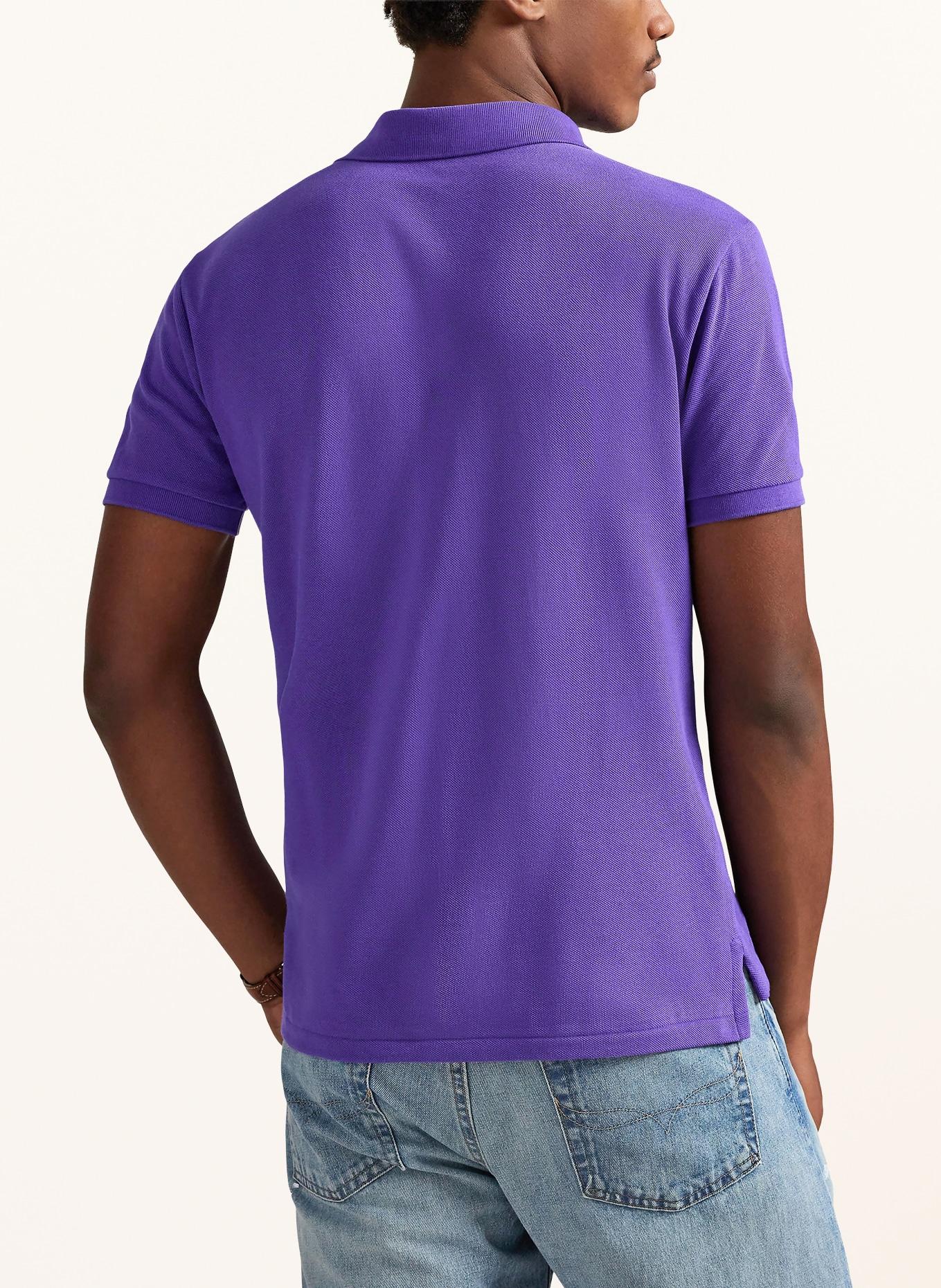 POLO RALPH LAUREN Piqué-Poloshirt Custom Slim Fit: LILA