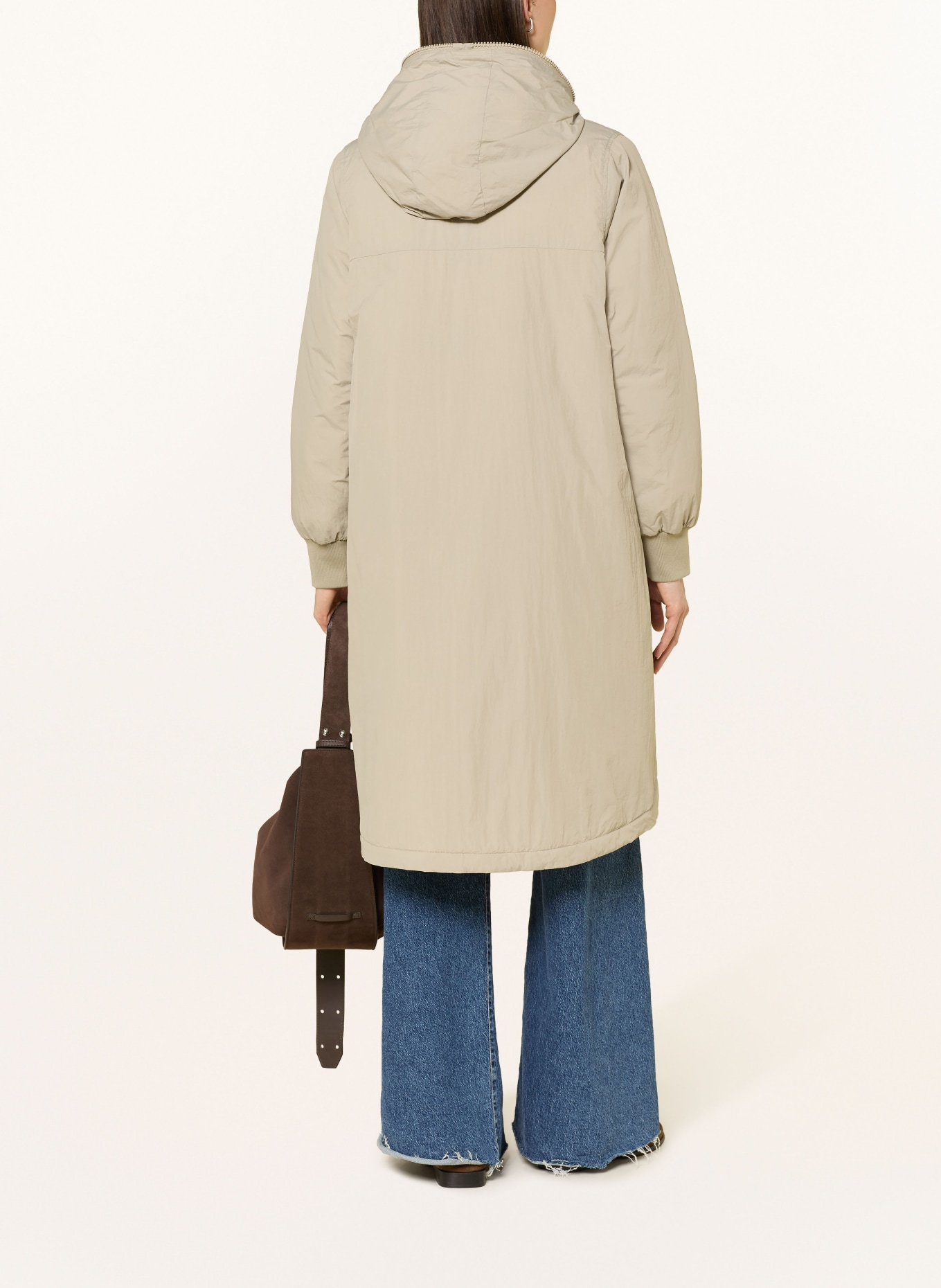 No.1 Como Mantel NORA zum Wenden: GRAU / BEIGE / ROT