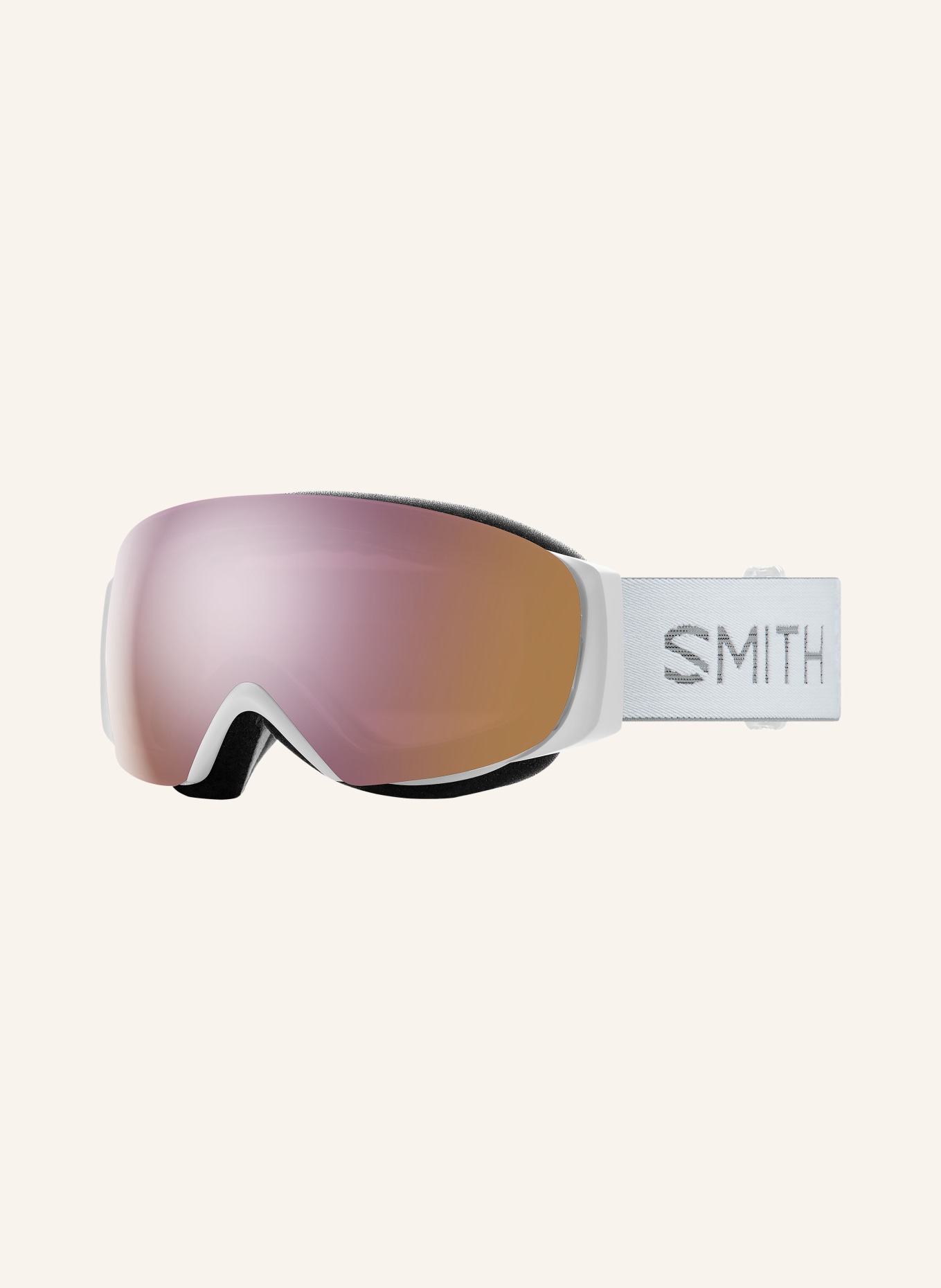 SMITH Skibrille MAG S: WEISS / BLAUGRAU