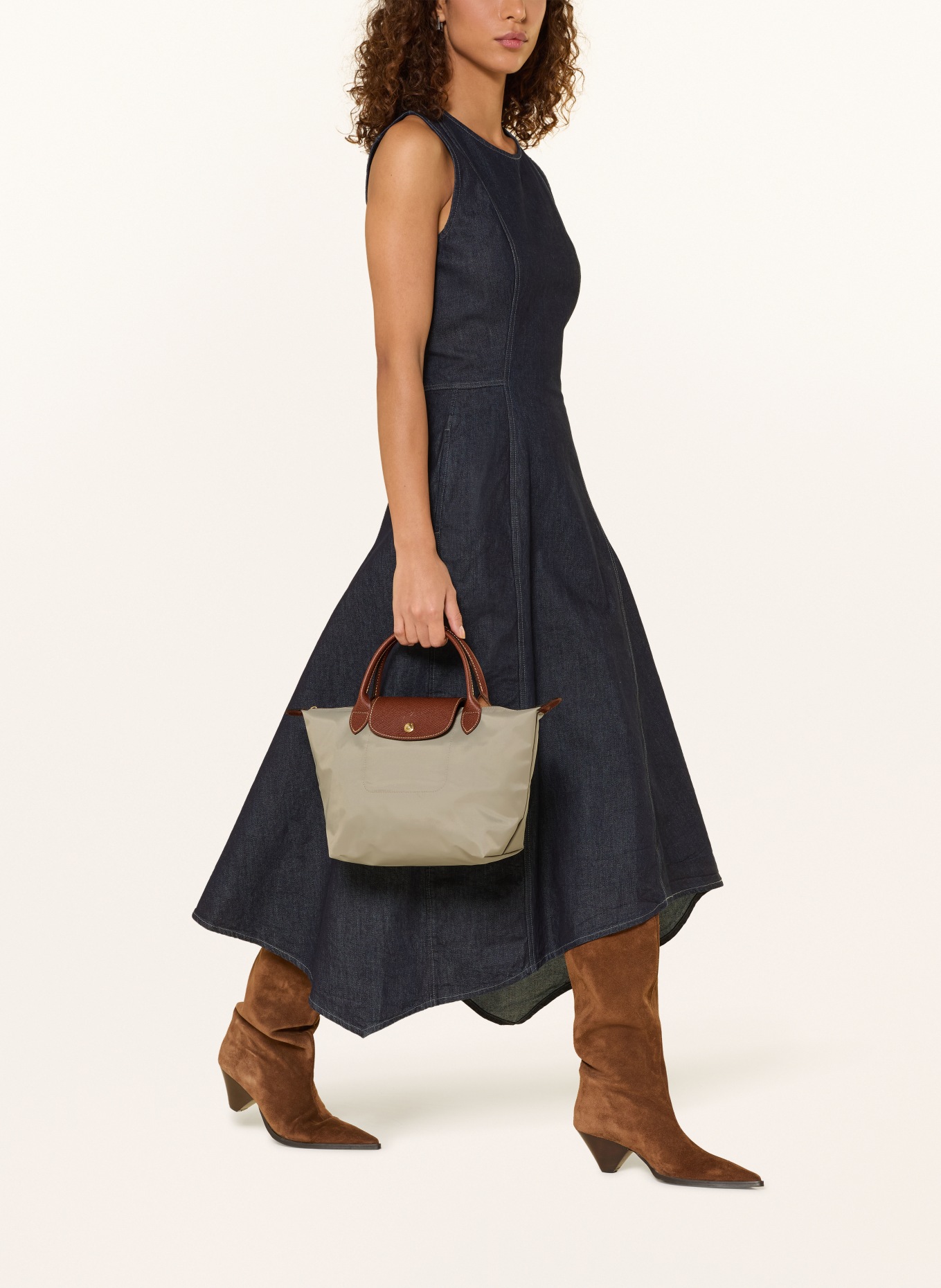 LONGCHAMP Handtasche LE PLIAGE S: TAUPE / BRAUN