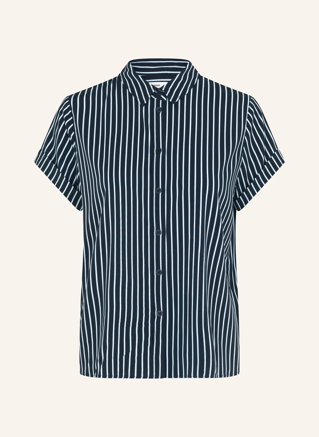 SAMSØE  SAMSØE Shirt blouse MAJAN: DARK BLUE / WHITE
