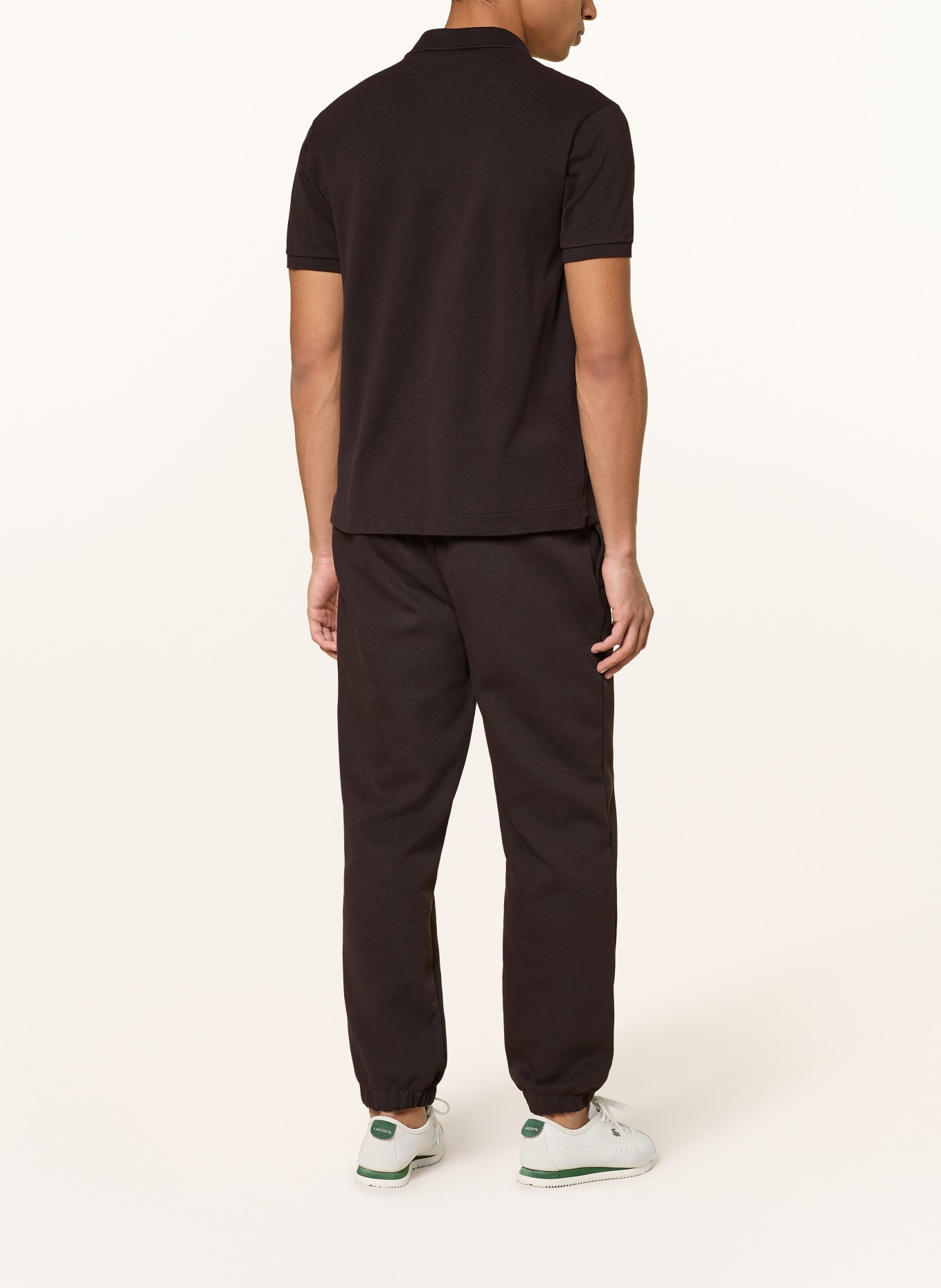 LACOSTE Piqué-Poloshirt Classic Fit: DUNKELBRAUN