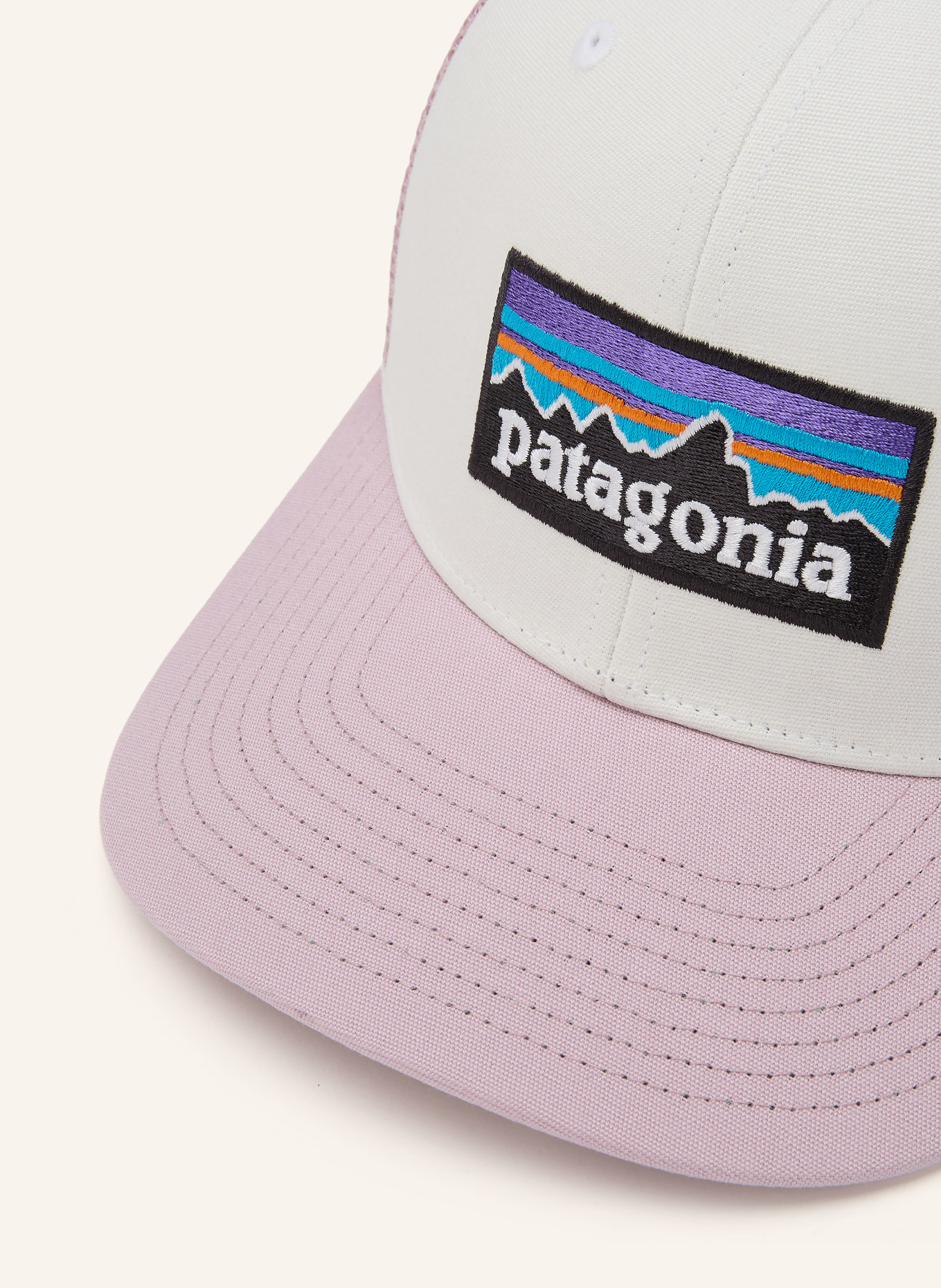 patagonia Czapka z daszkiem P-6: BLADORÓŻOWY / BIAŁY