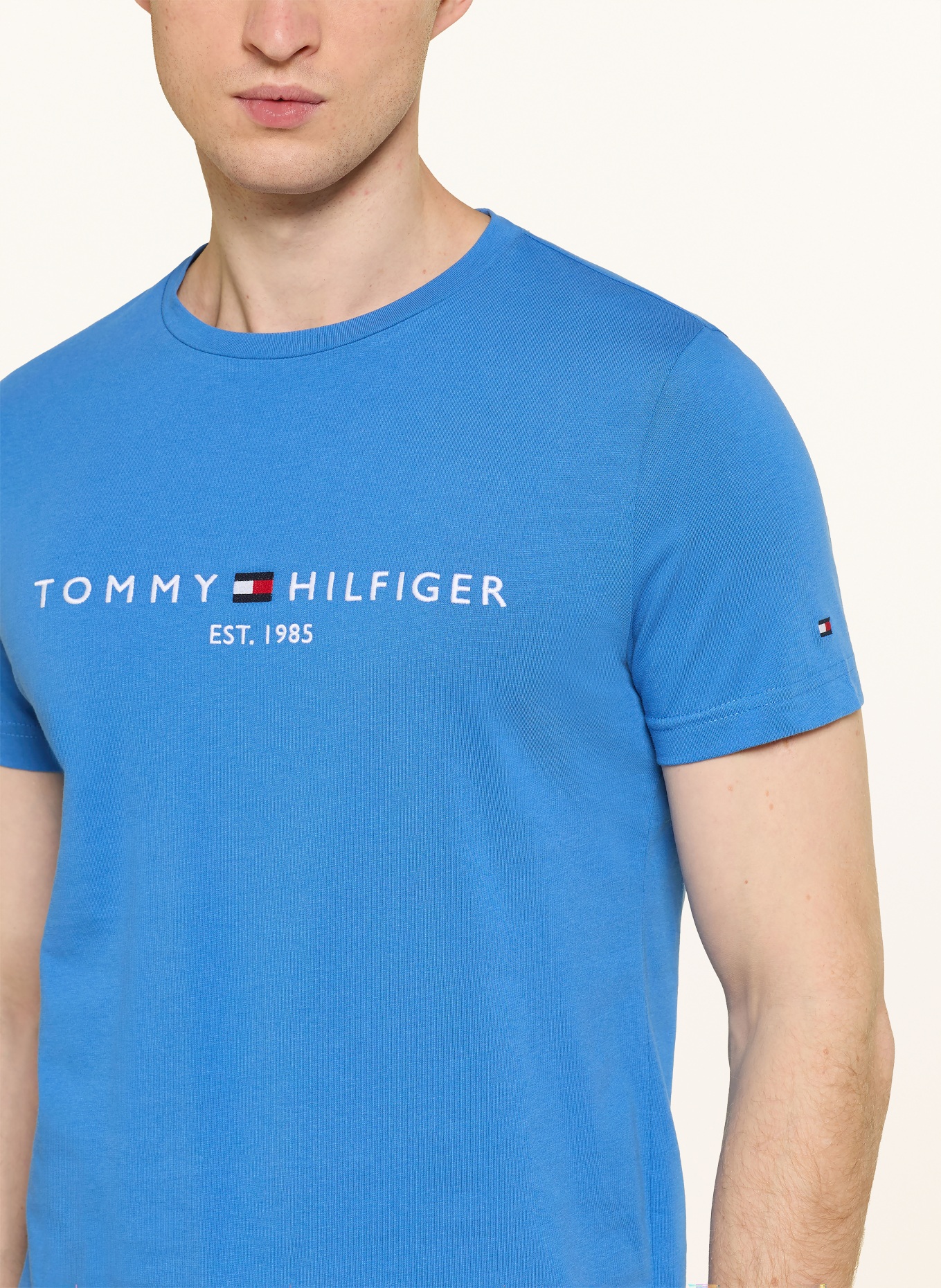 TOMMY HILFIGER T-Shirt: BLAU