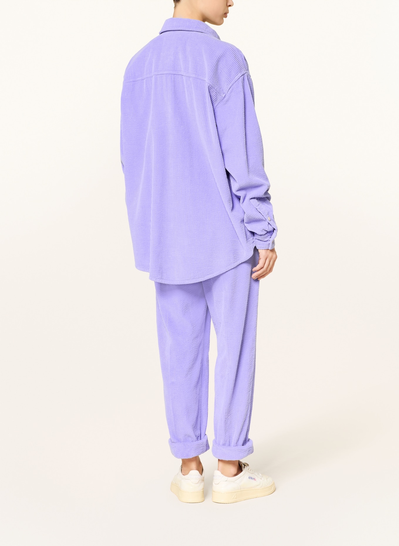 American Vintage Spodnie sztruksowe PADOW: JASNOFIOLETOWY