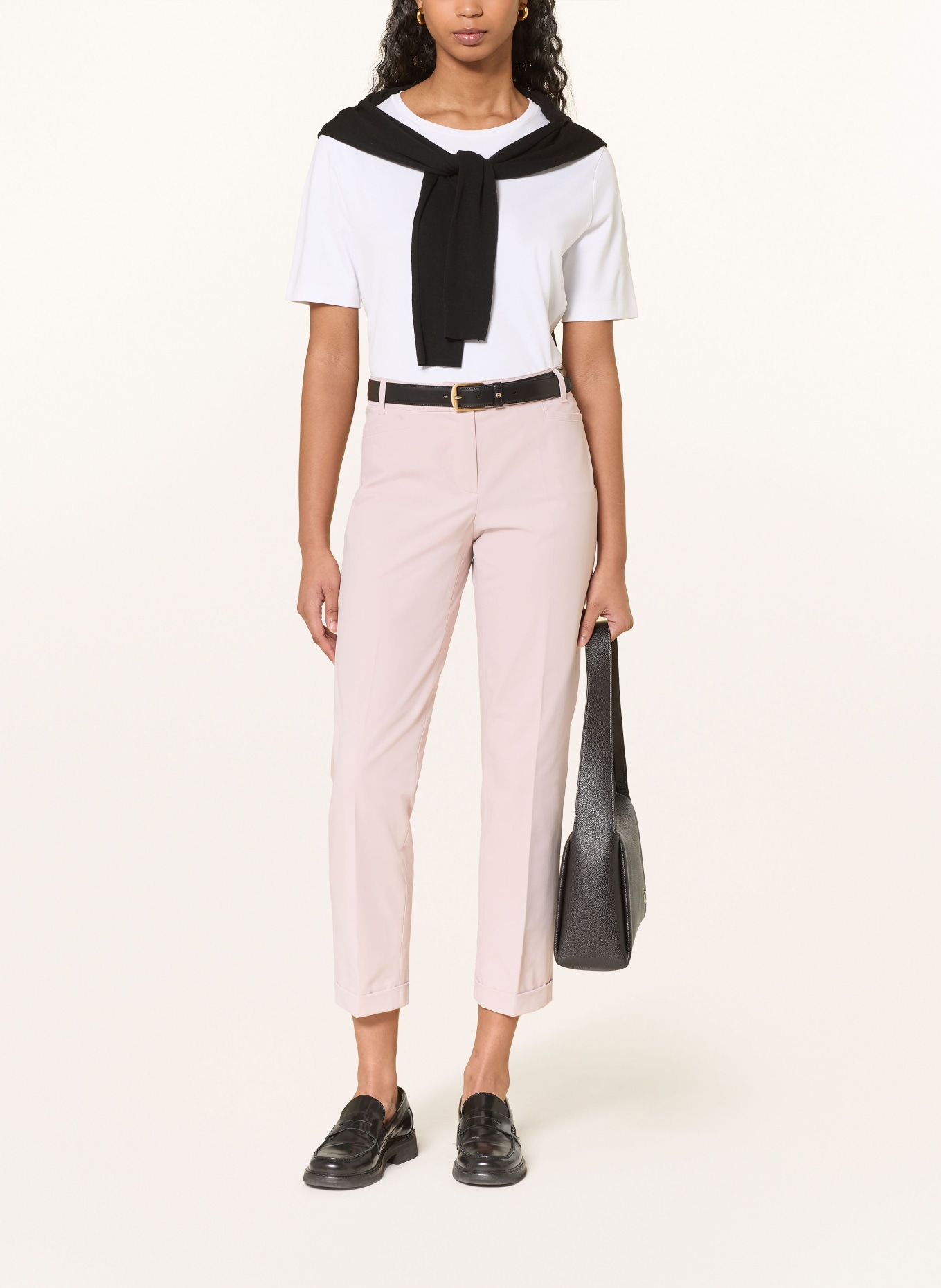 RAFFAELLO ROSSI Spodnie 7/8 UTE: JASNORÓŻOWY