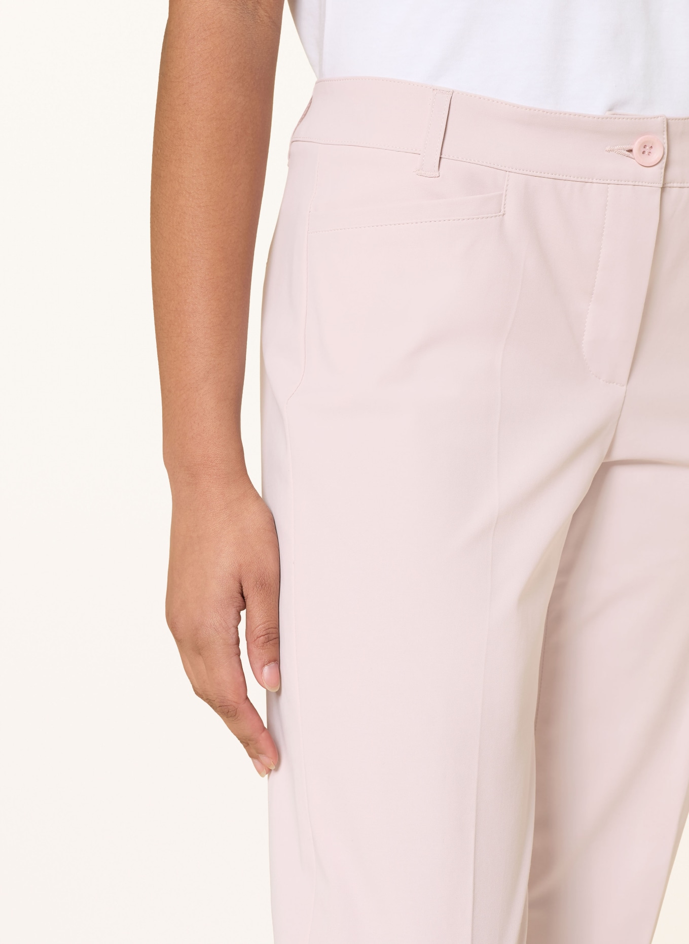 RAFFAELLO ROSSI Spodnie 7/8 UTE: JASNORÓŻOWY