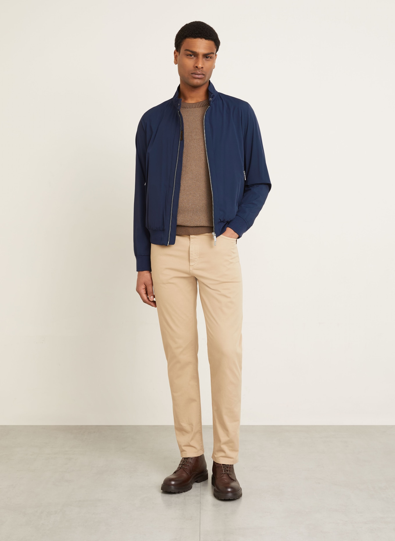 MOORER Blouson ALBERTI: DUNKELBLAU