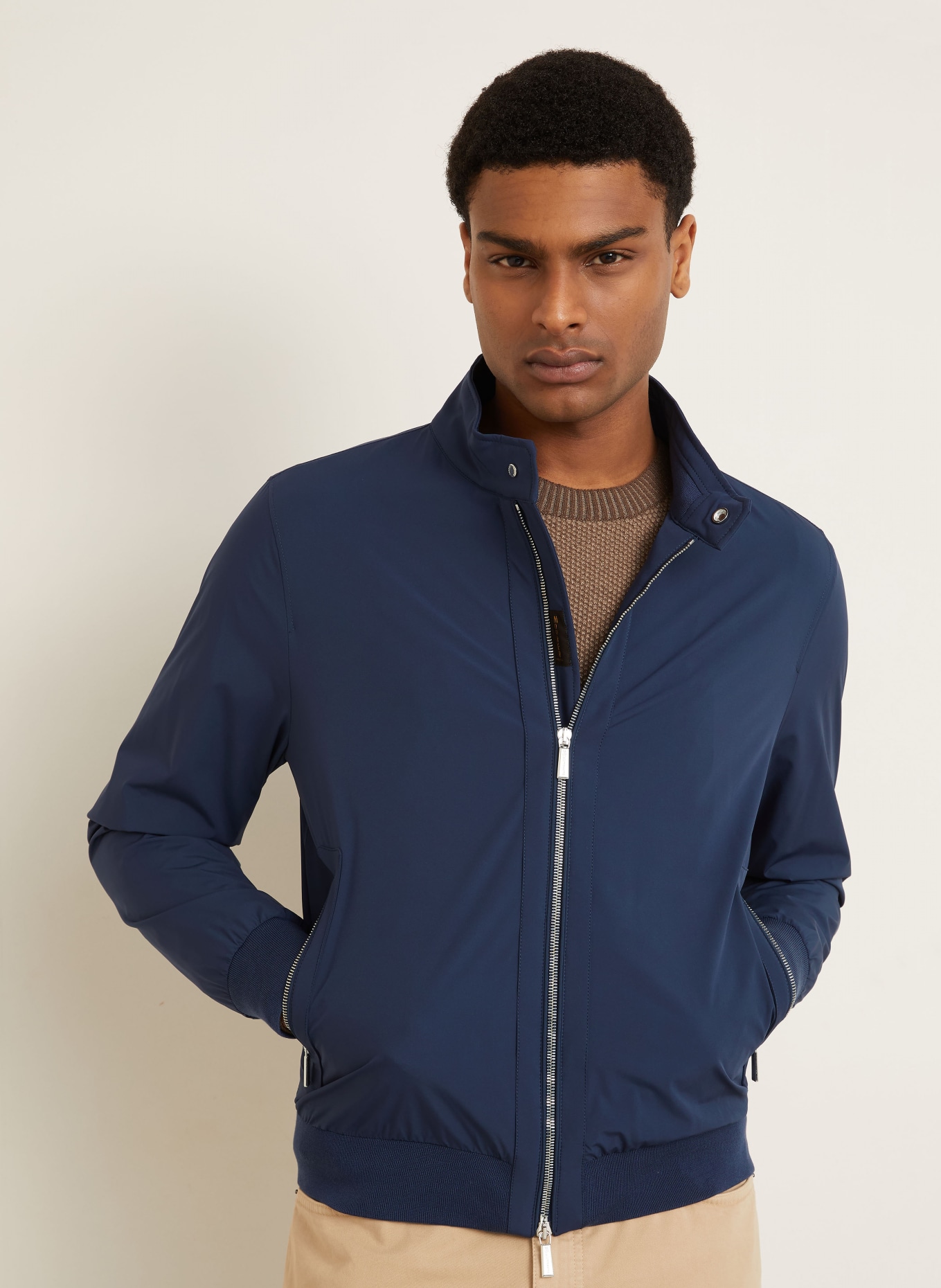 MOORER Blouson ALBERTI: DUNKELBLAU