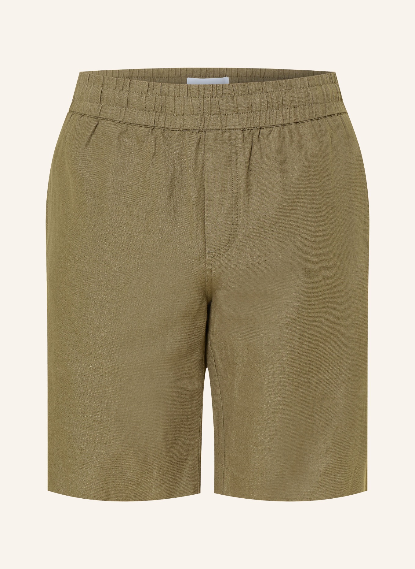 SAMSØE  SAMSØE Shorts SMITH with linen: KHAKI