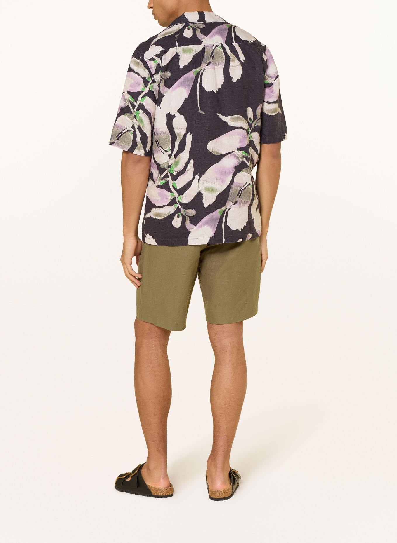 SAMSØE  SAMSØE Shorts SMITH with linen: KHAKI