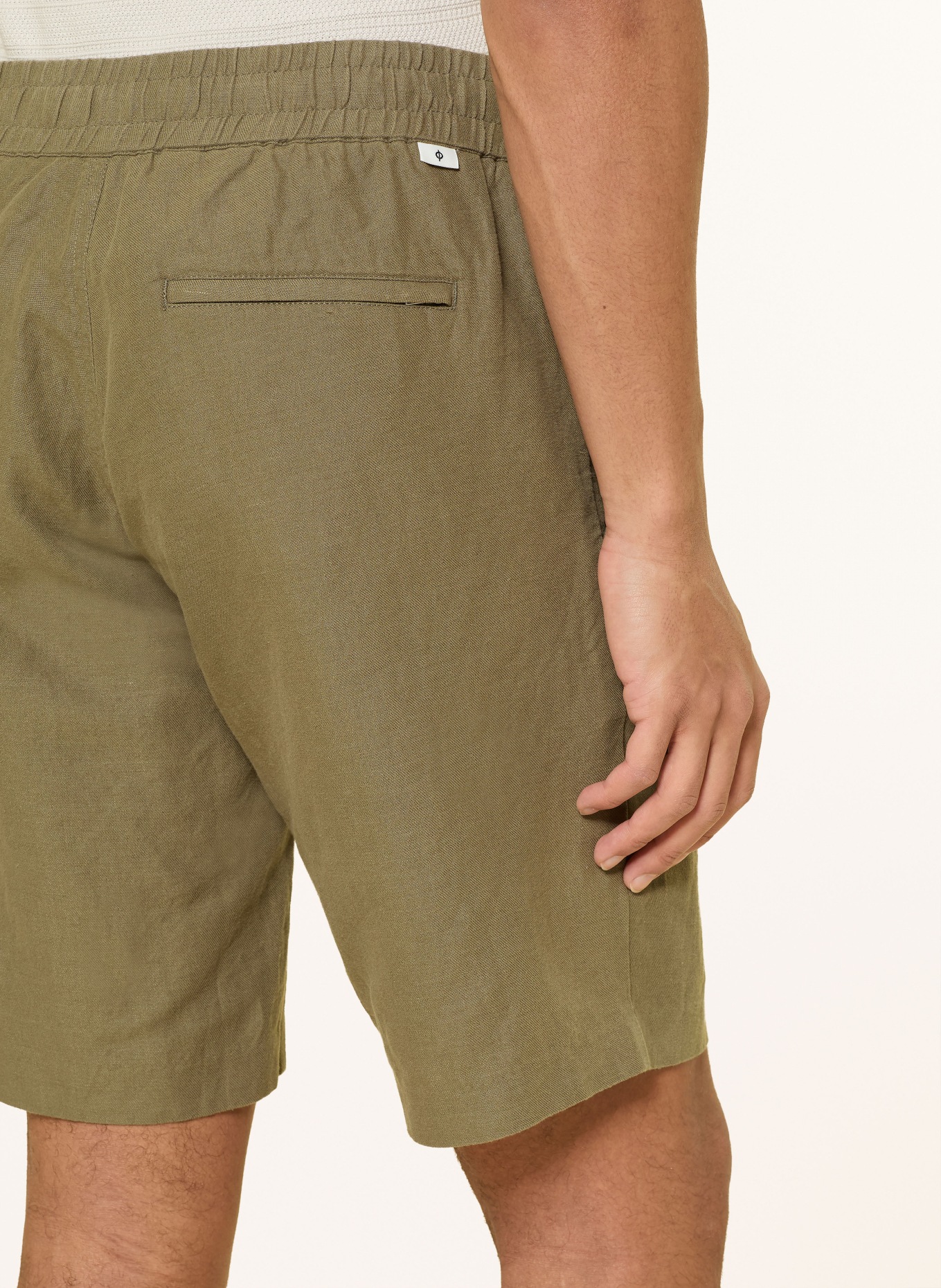 SAMSØE  SAMSØE Shorts SMITH with linen: KHAKI