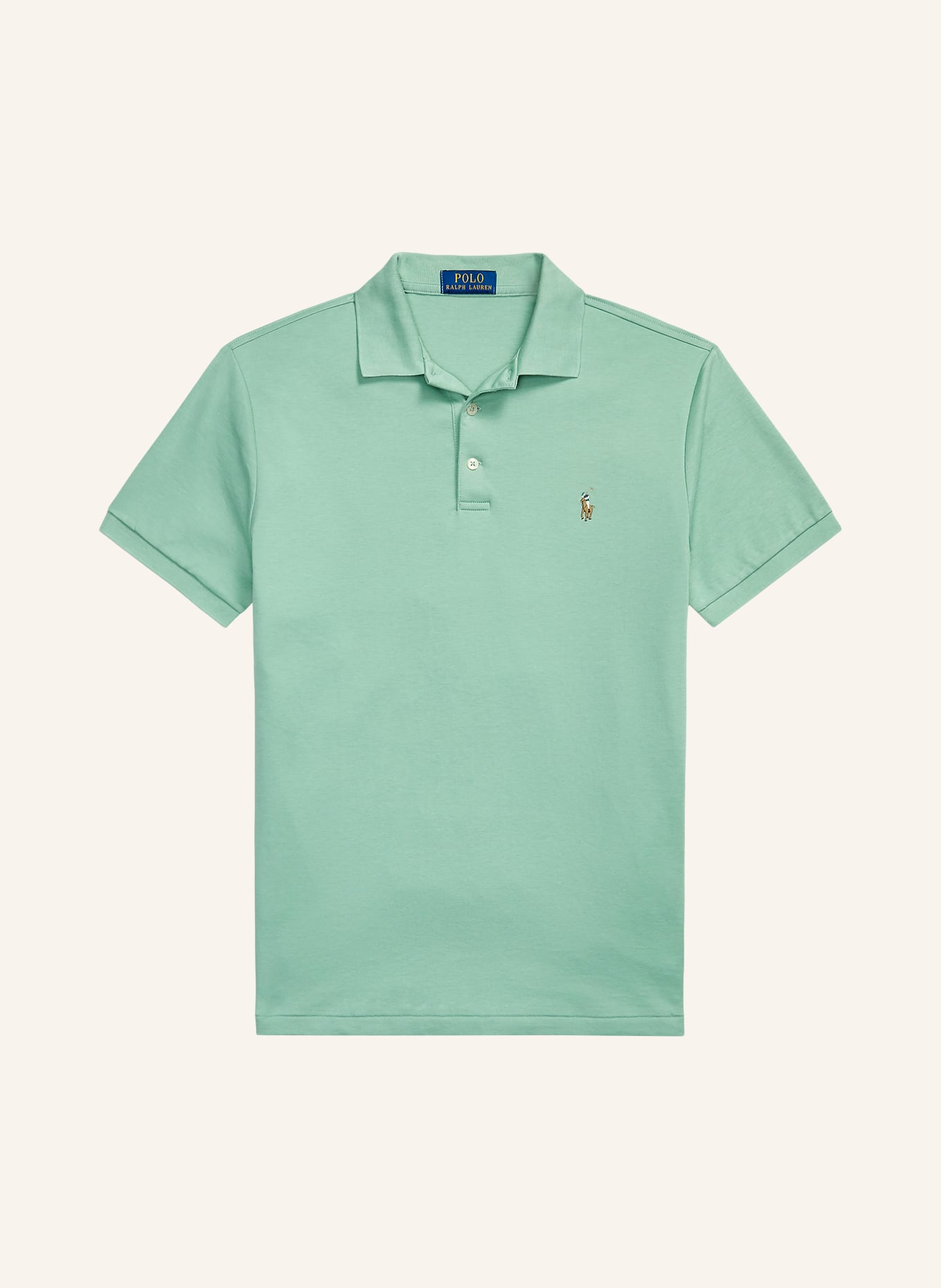 POLO RALPH LAUREN Koszulka polo z dżerseju custom slim fit: MIĘTOWY