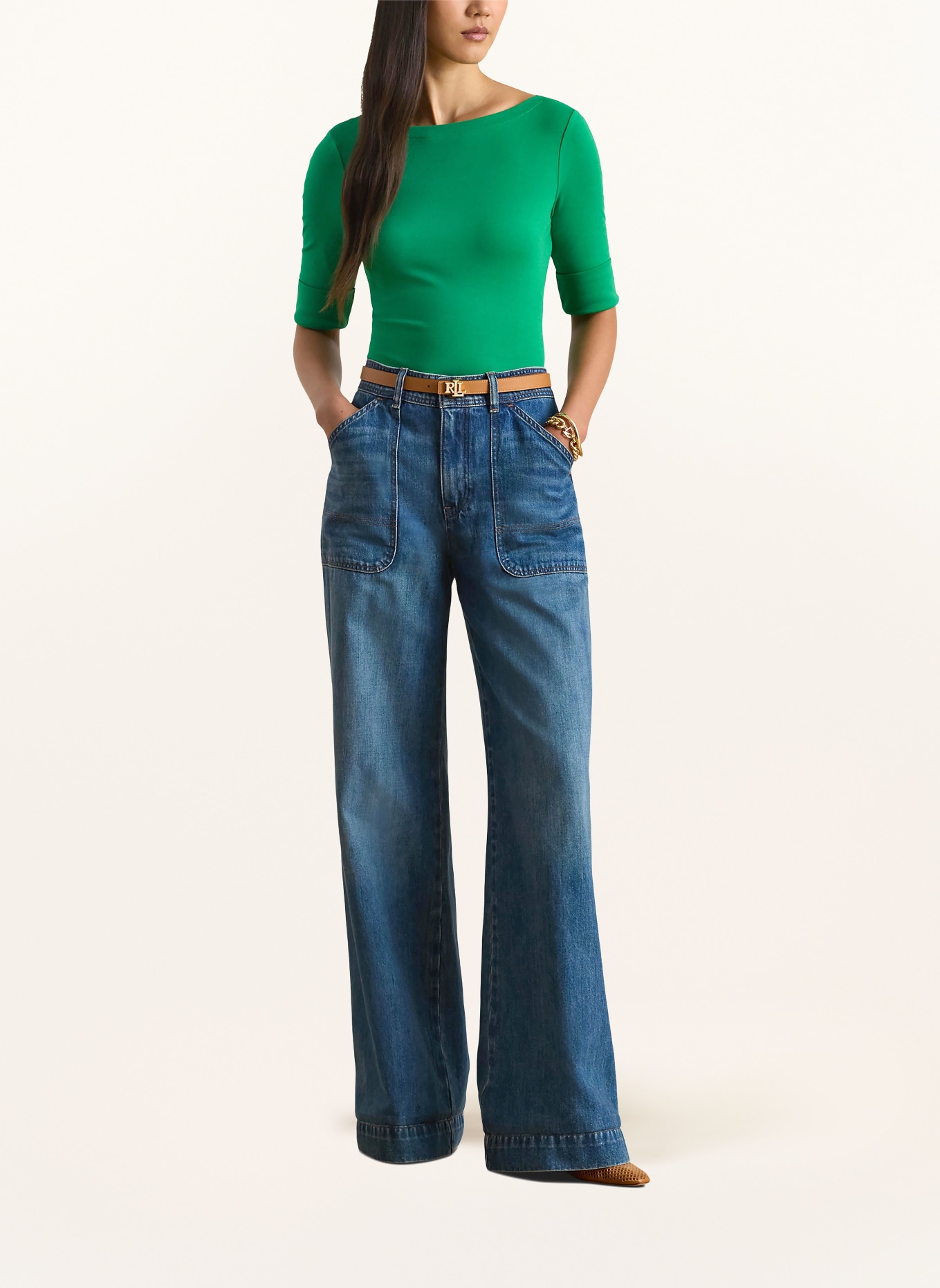 LAUREN RALPH LAUREN T-shirt JUDY: GREEN