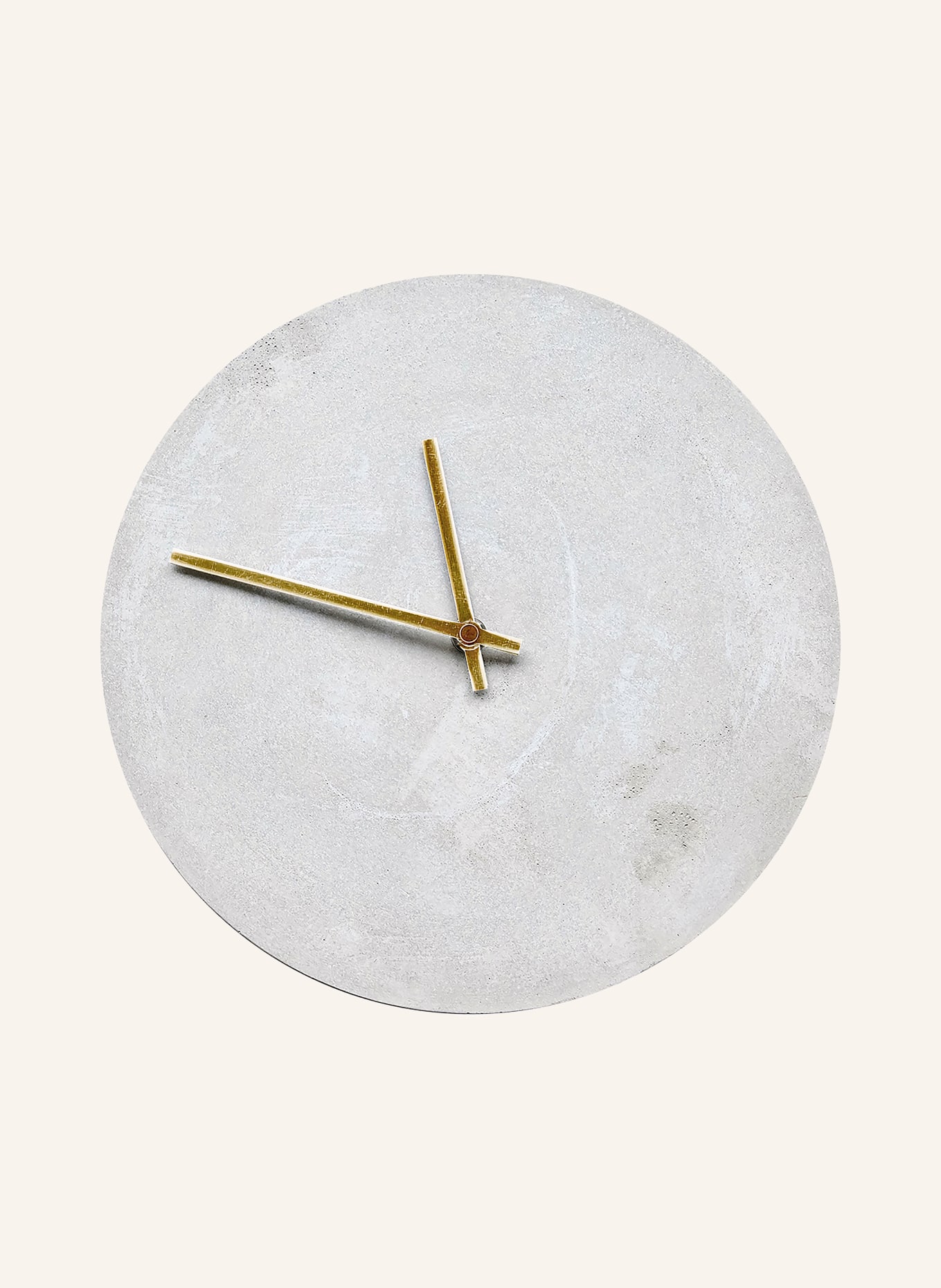 house doctor Wall clock: GRAY / GOLD