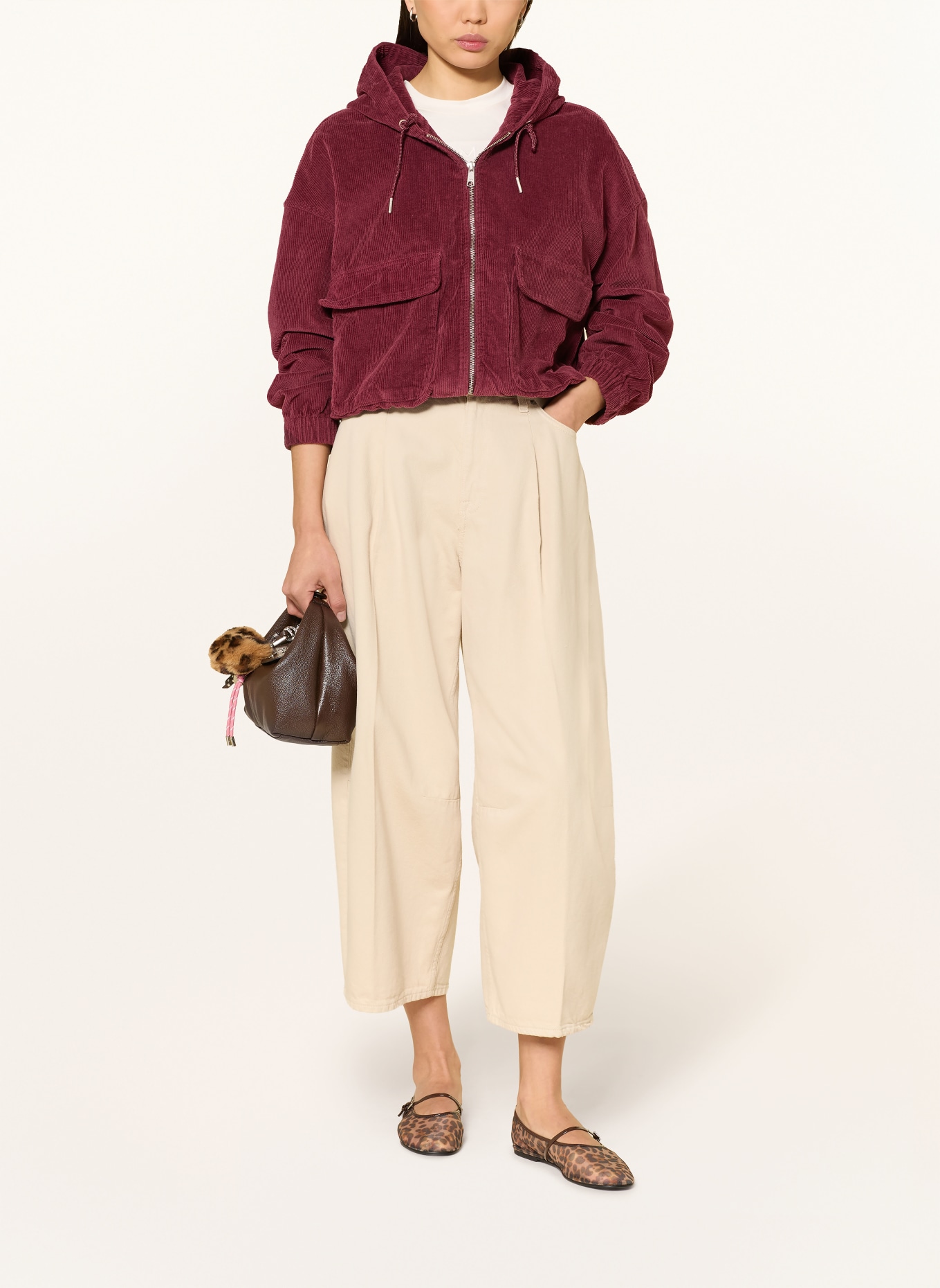 ONLY Cordjacke: DUNKELROT