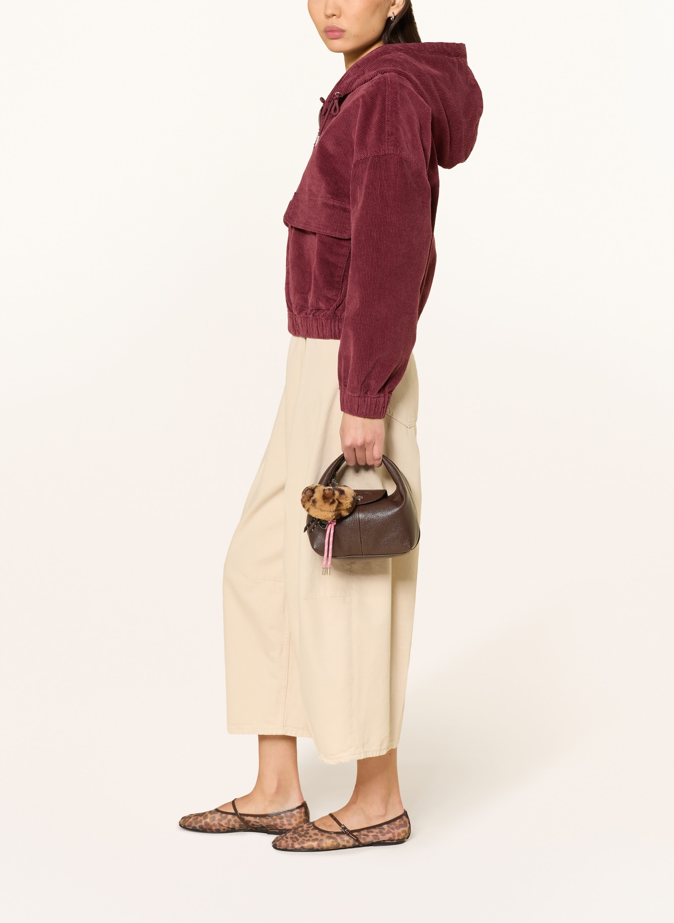 ONLY Cordjacke: DUNKELROT