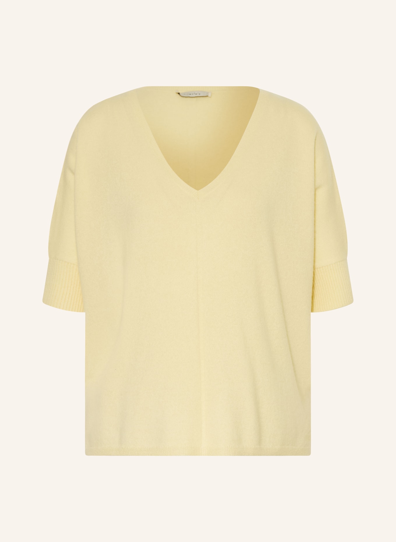 lilienfels Oversized-Pullover aus Cashmere: GELB