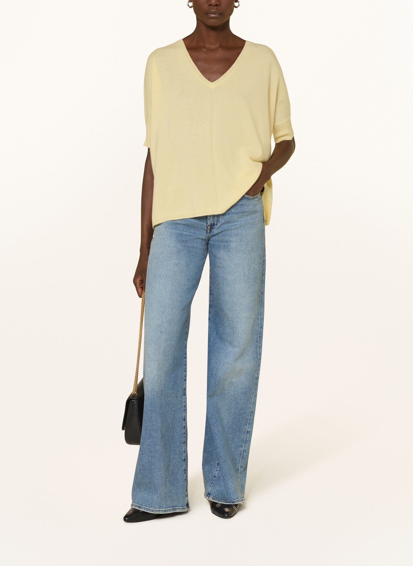 lilienfels Oversized-Pullover aus Cashmere: GELB