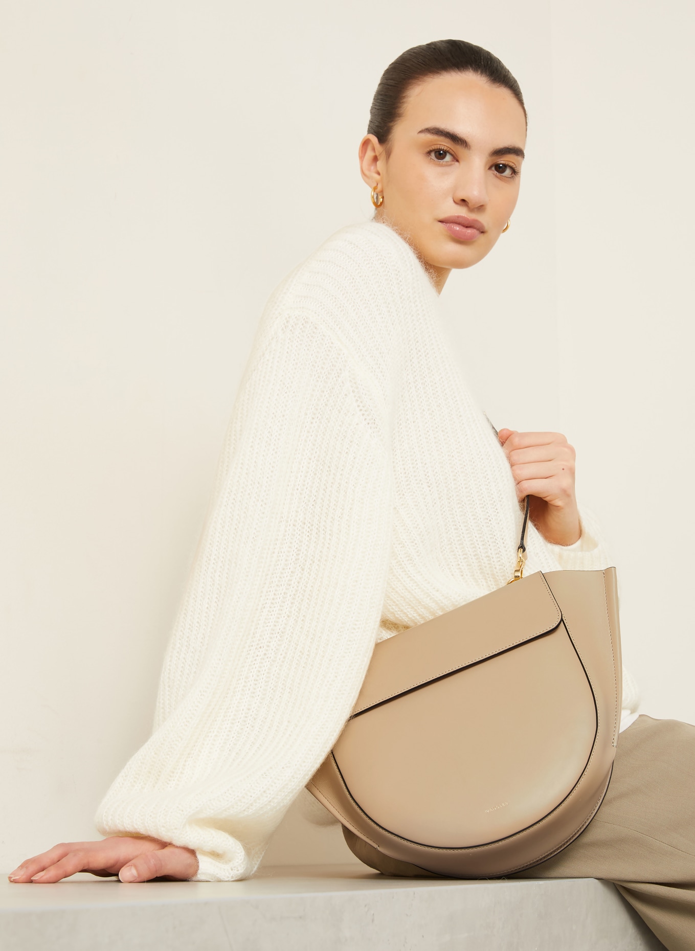 WANDLER Handbag HORTENSIA MEDIUM: CREAM