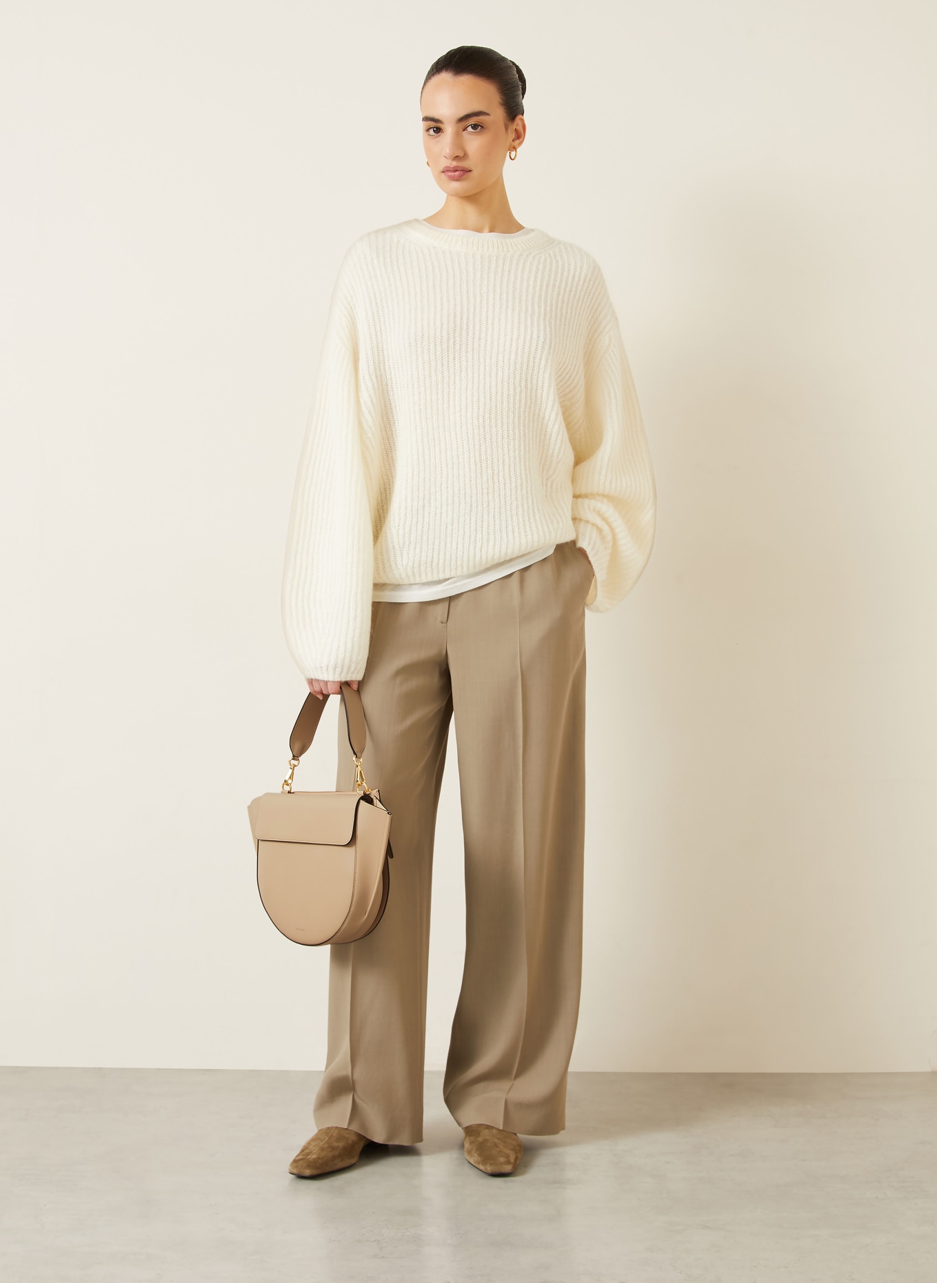 WANDLER Handbag HORTENSIA MEDIUM: CREAM