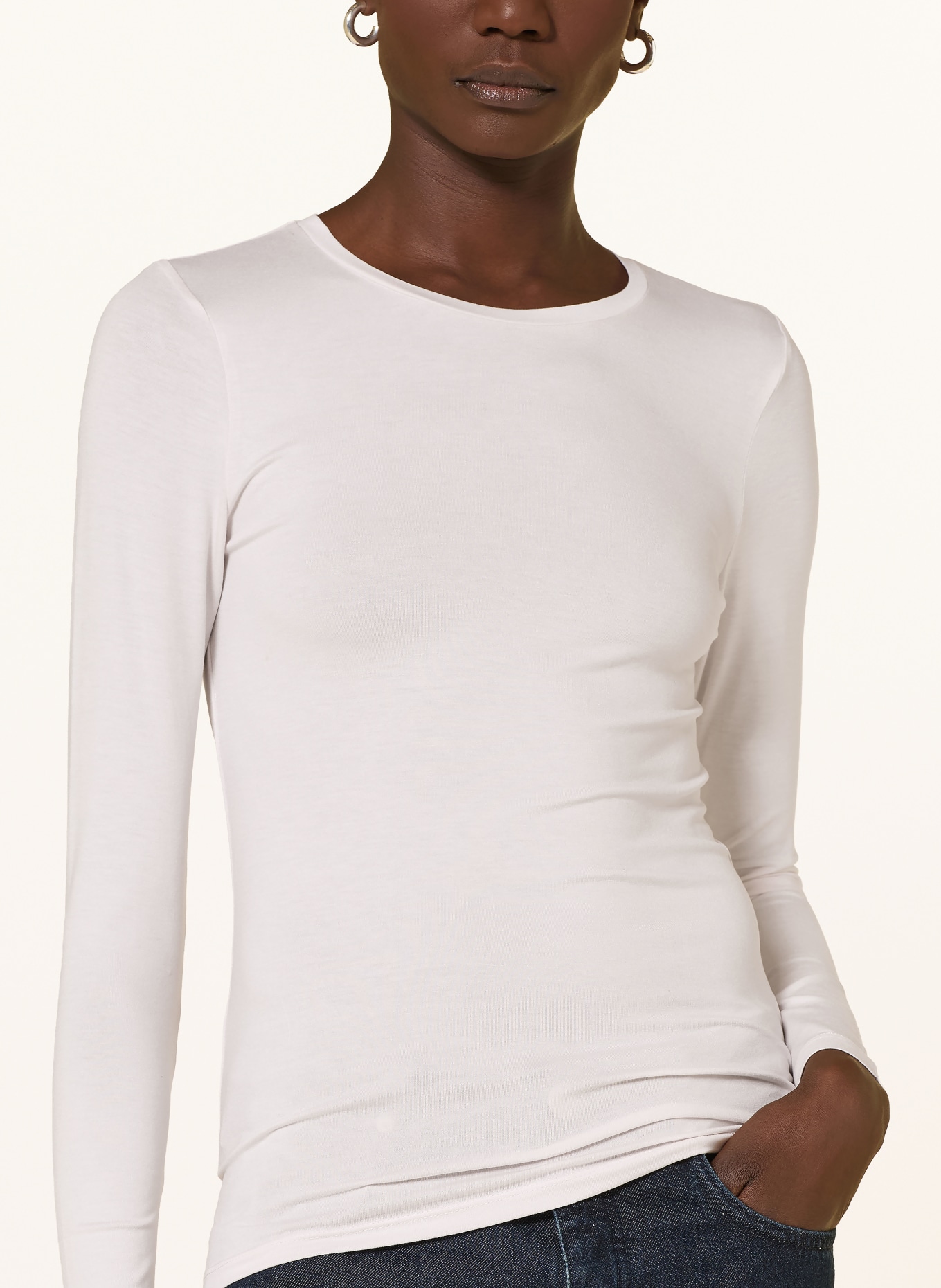 MAJESTIC FILATURES T-shirt à manches longues: ROSE CLAIR