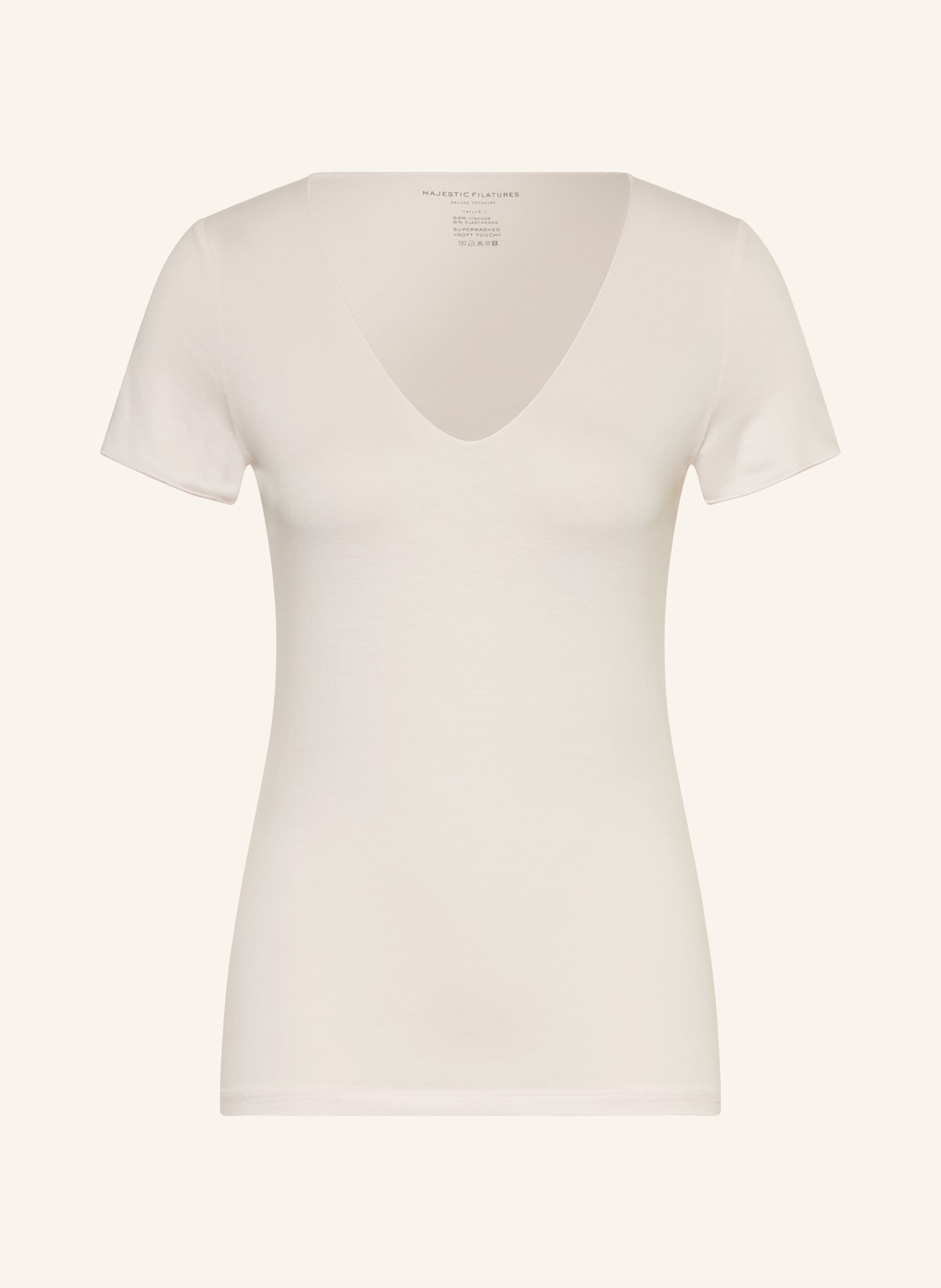 MAJESTIC FILATURES T-shirt: LIGHT PINK