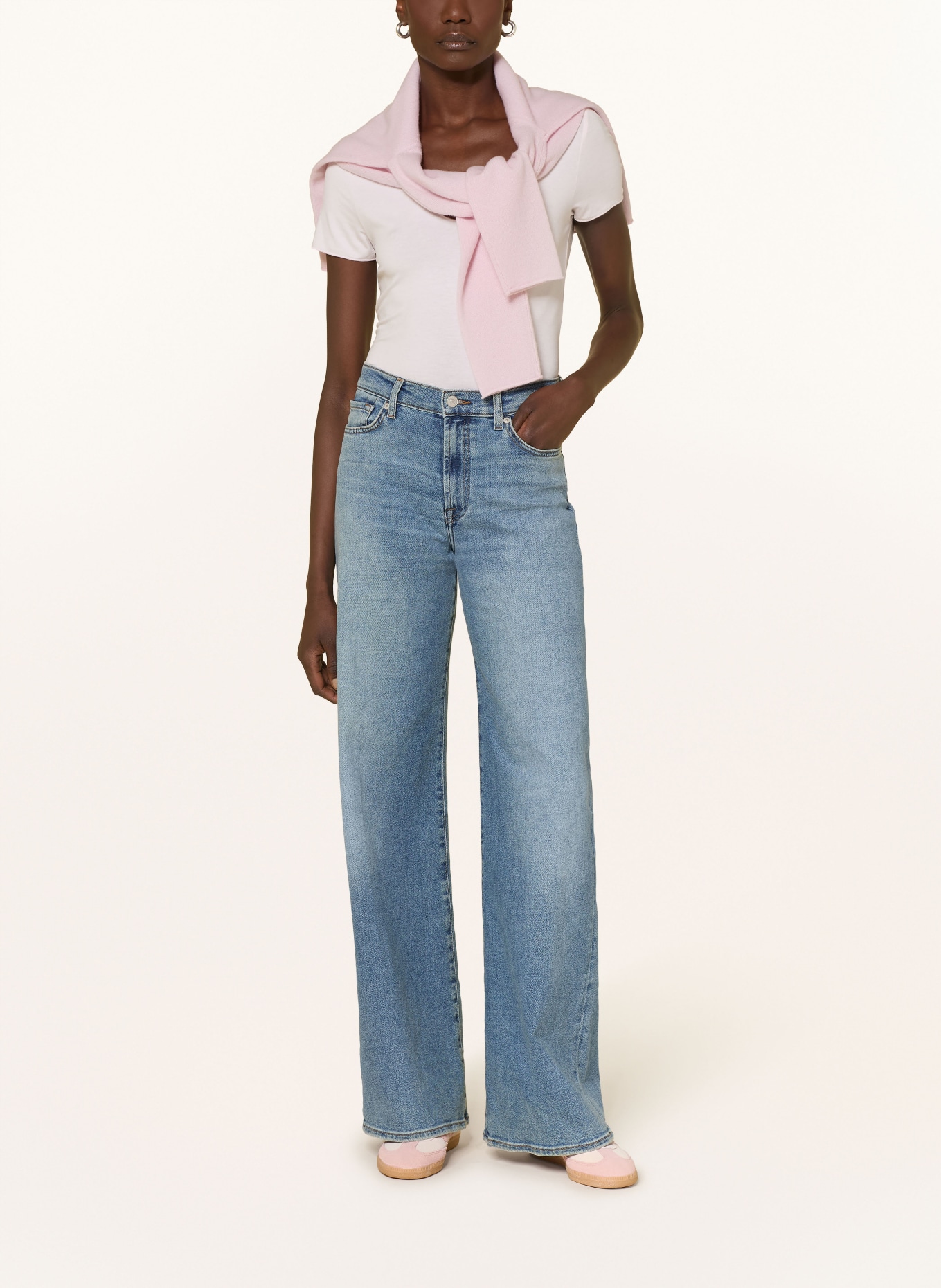 MAJESTIC FILATURES T-shirt: LIGHT PINK