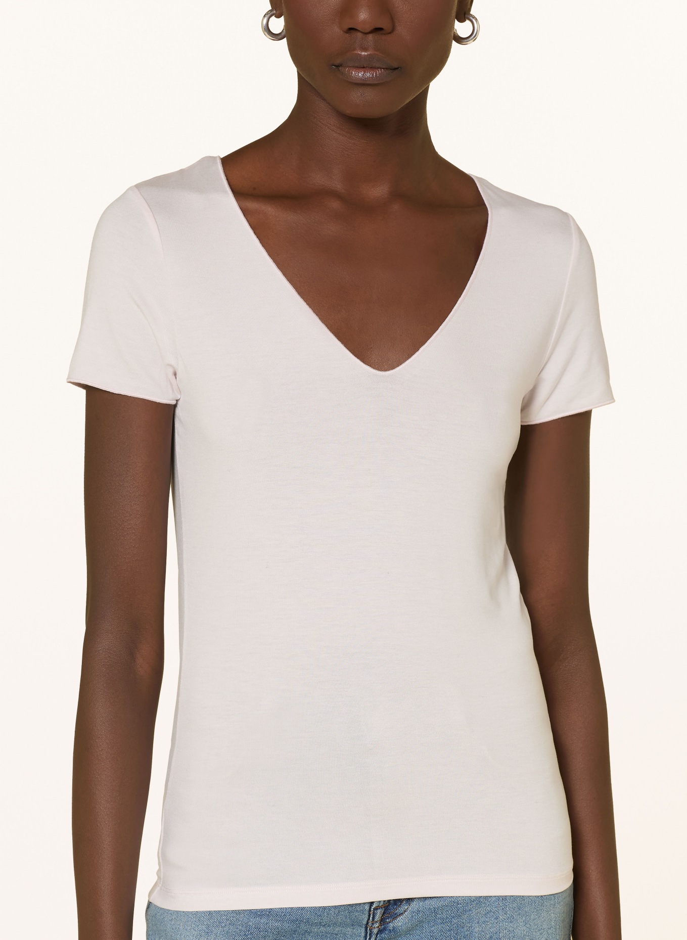 MAJESTIC FILATURES T-shirt: LIGHT PINK