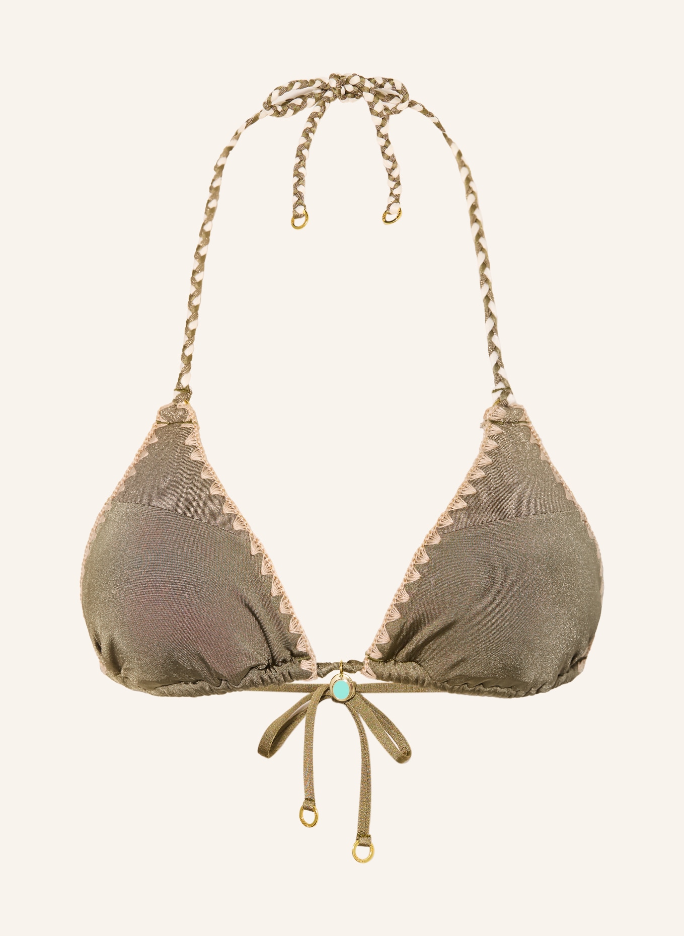 BANANA MOON COUTURE Triangel-Bikini-Top NAZCA BOSCO: KHAKI / BEIGE / CREME