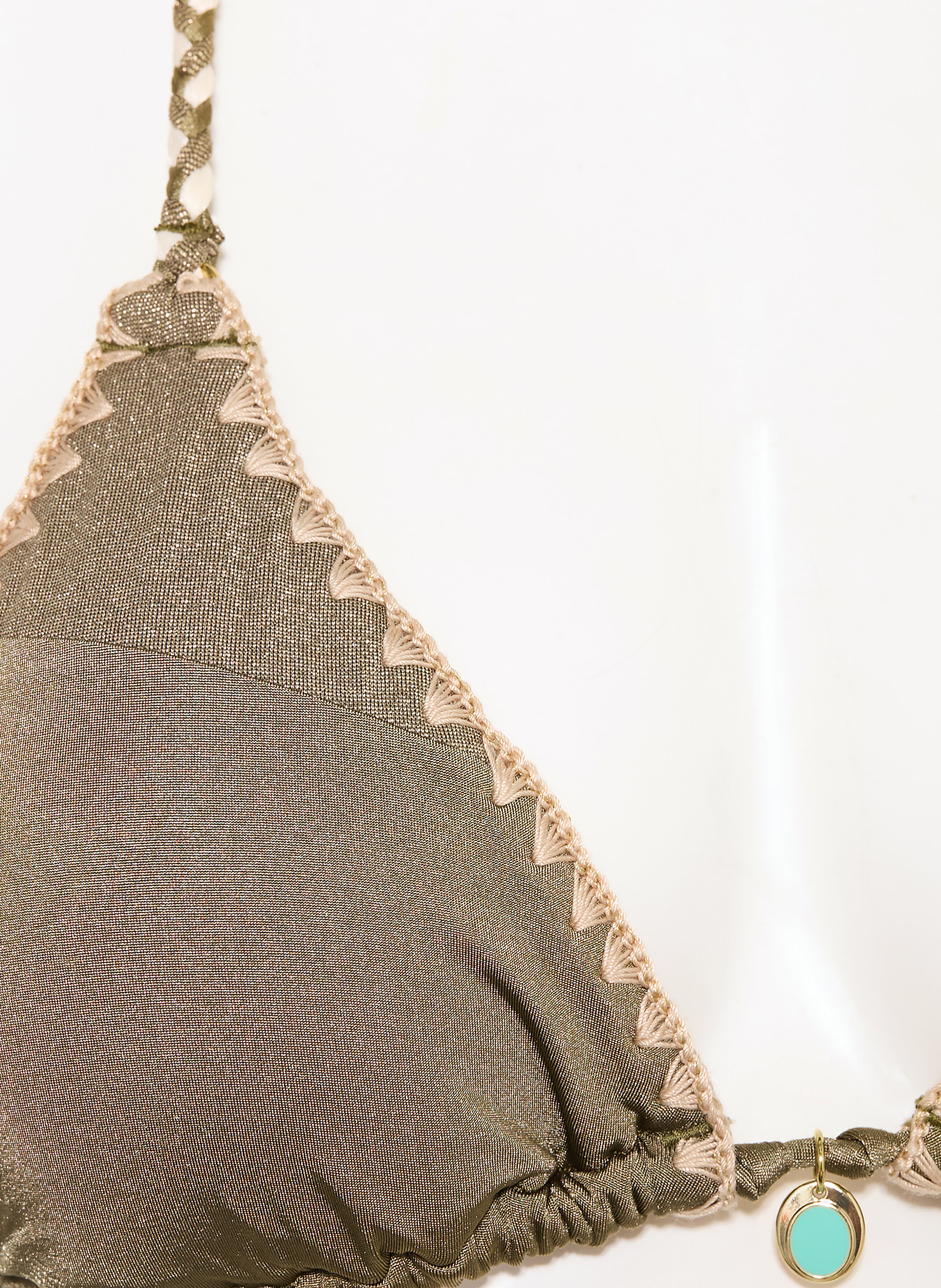 BANANA MOON COUTURE Triangel-Bikini-Top NAZCA BOSCO: KHAKI / BEIGE / CREME