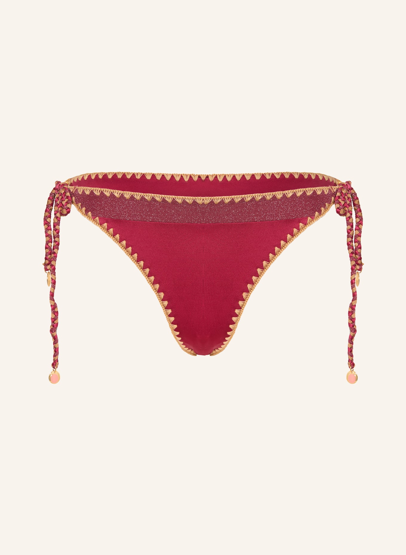 BANANA MOON COUTURE Triangel-Bikini-Hose NAZCA BLIKA: FUCHSIA / CAMEL