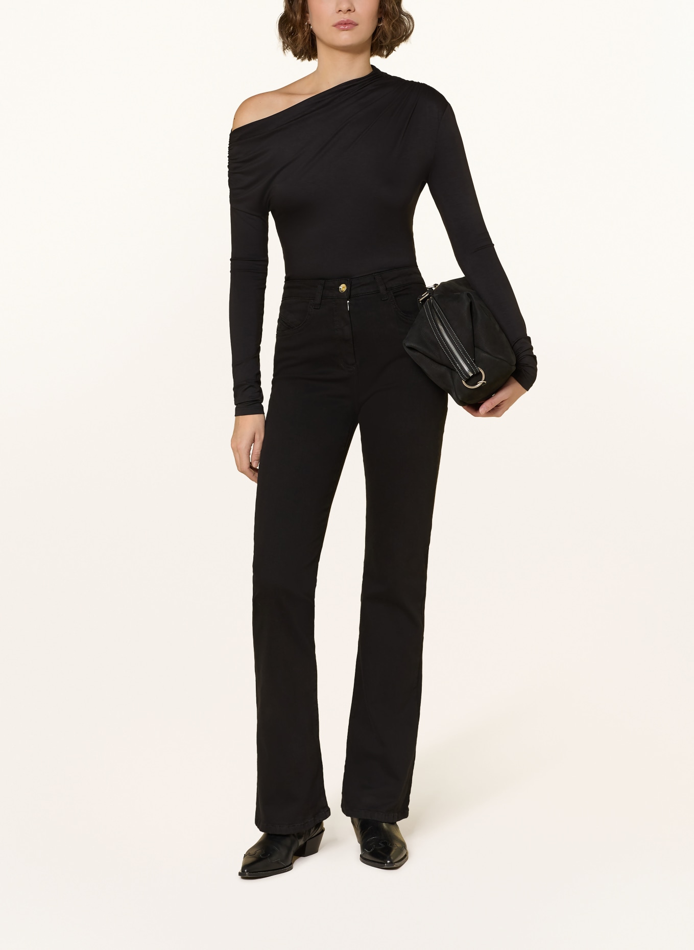 PATRIZIA PEPE Flared Jeans: K487 New Black