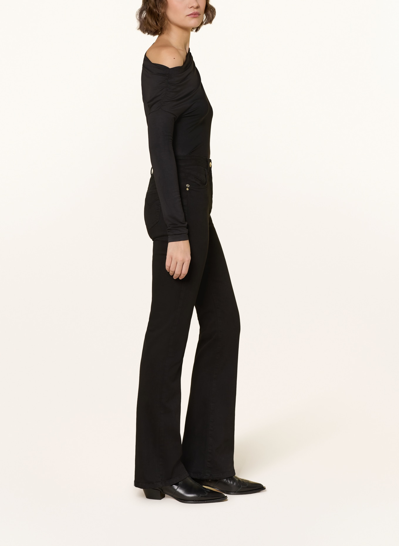 PATRIZIA PEPE Flared Jeans: K487 New Black