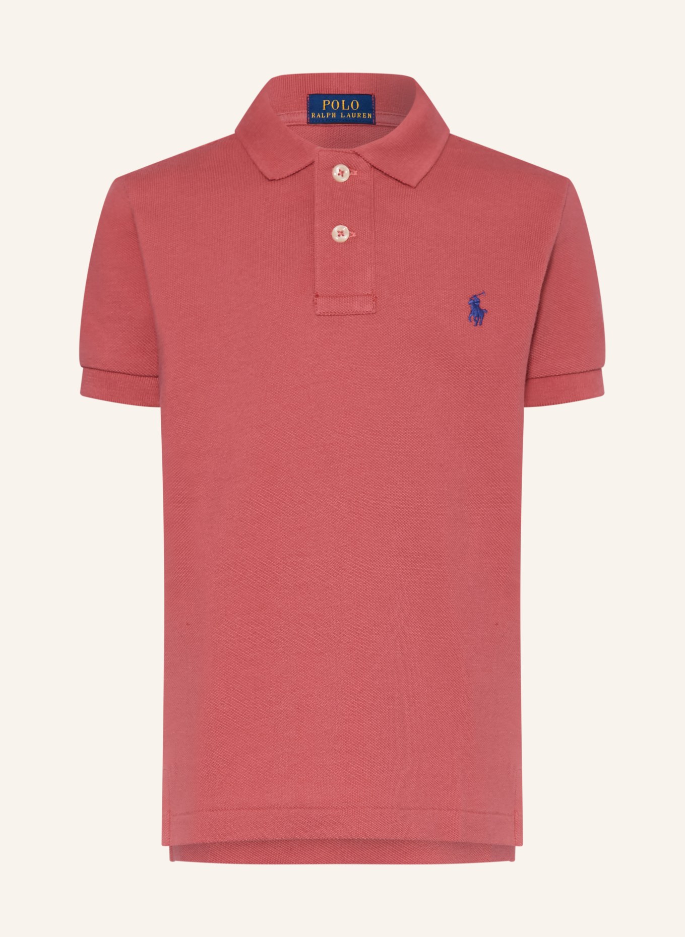POLO RALPH LAUREN Piqué-Poloshirt: HELLROT