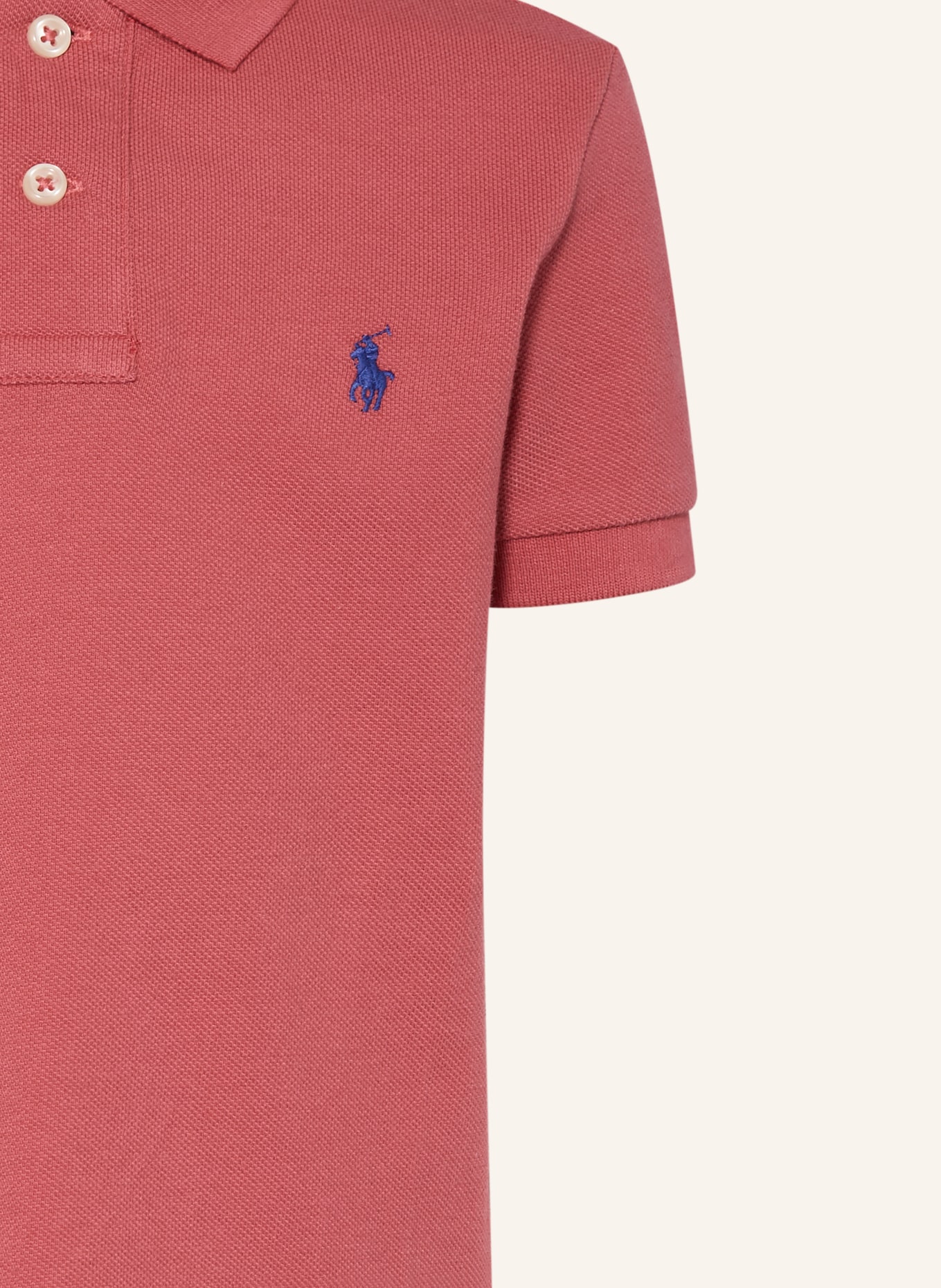 POLO RALPH LAUREN Piqué-Poloshirt: HELLROT