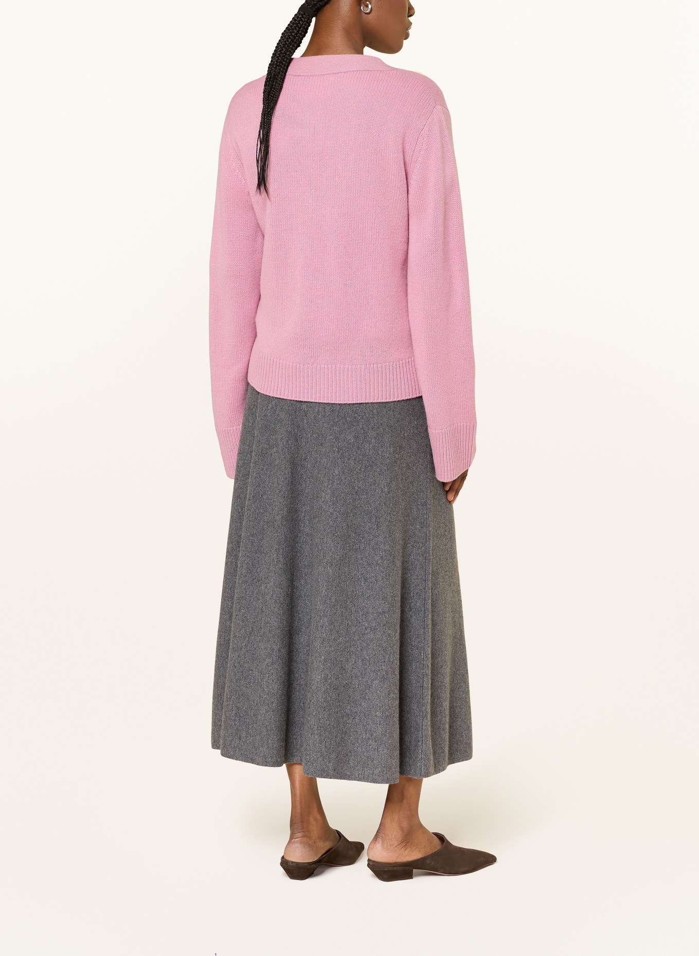 LISA YANG Kardigan DANNI z kaszmiru: BLADORÓŻOWY