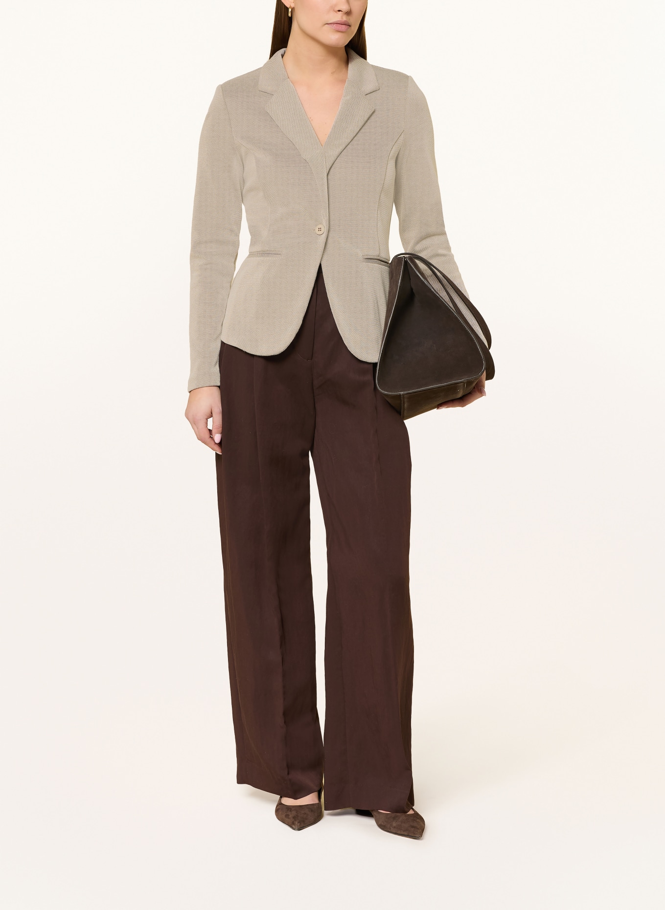 ICHI Blejzr IHKATE z piké: BÉŽOVÁ