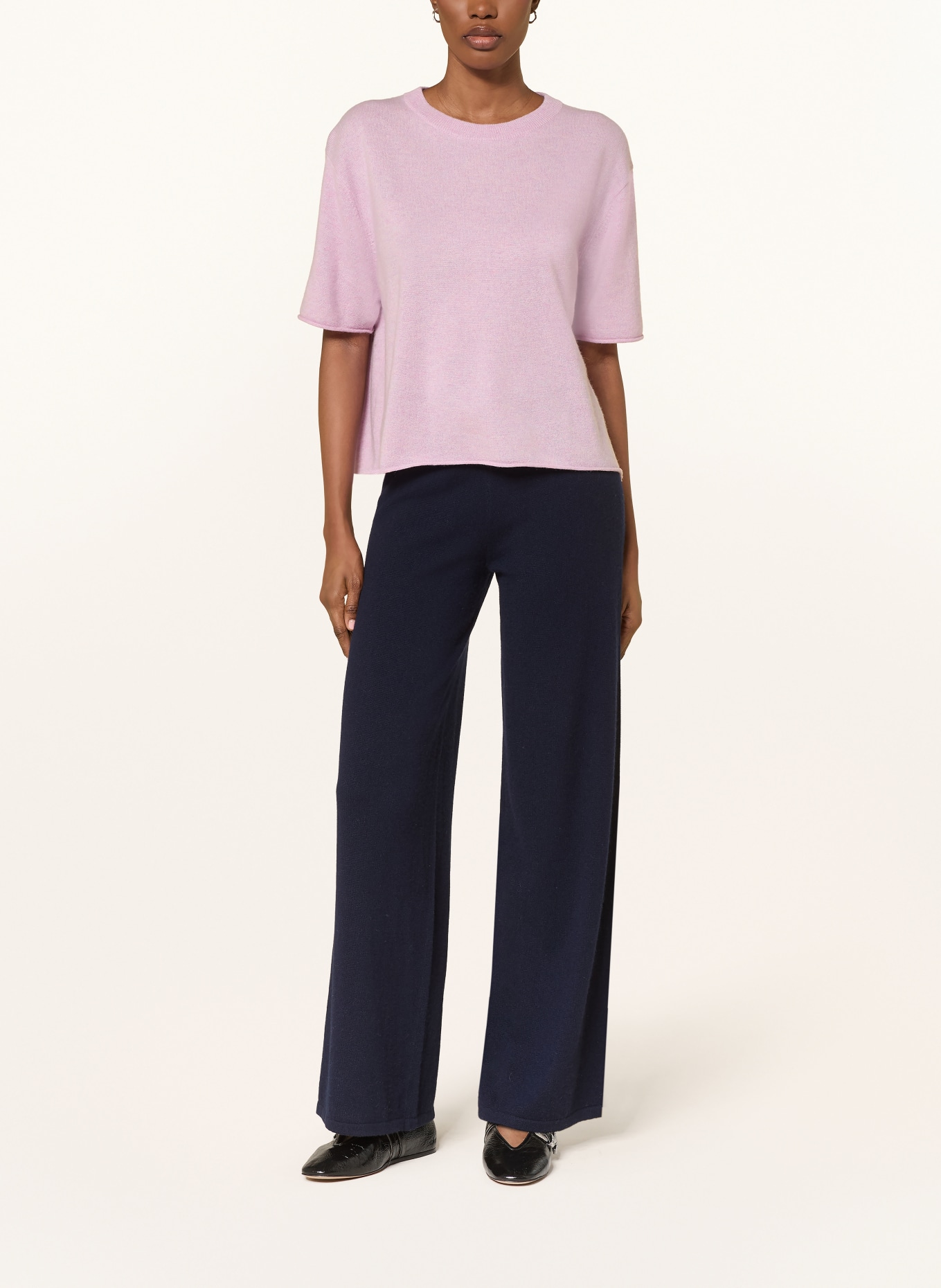 LISA YANG Strickshirt CILA aus Cashmere: ROSA